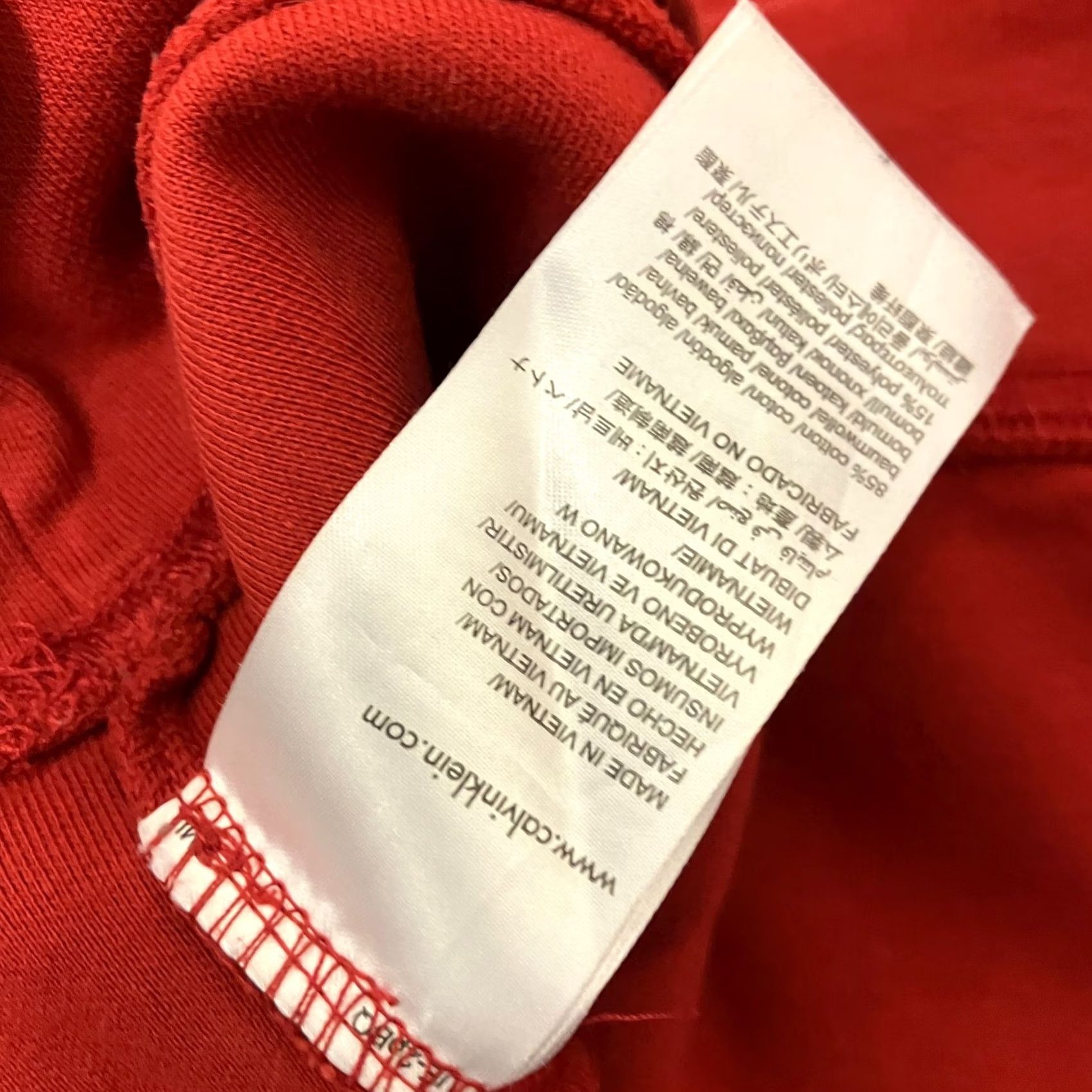 Calvin Klein Calvin Klein Sweatshirt Mens XL Red 1/4 Zip CK Logo Pullover Jumper Shirt Size US XL / EU 56 / 4 - 5 Thumbnail