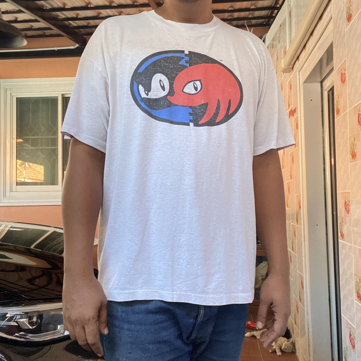 Vintage Vintage 90s Sonic And Knuckles Size US XL / EU 56 / 4 - 1 Thumbnail