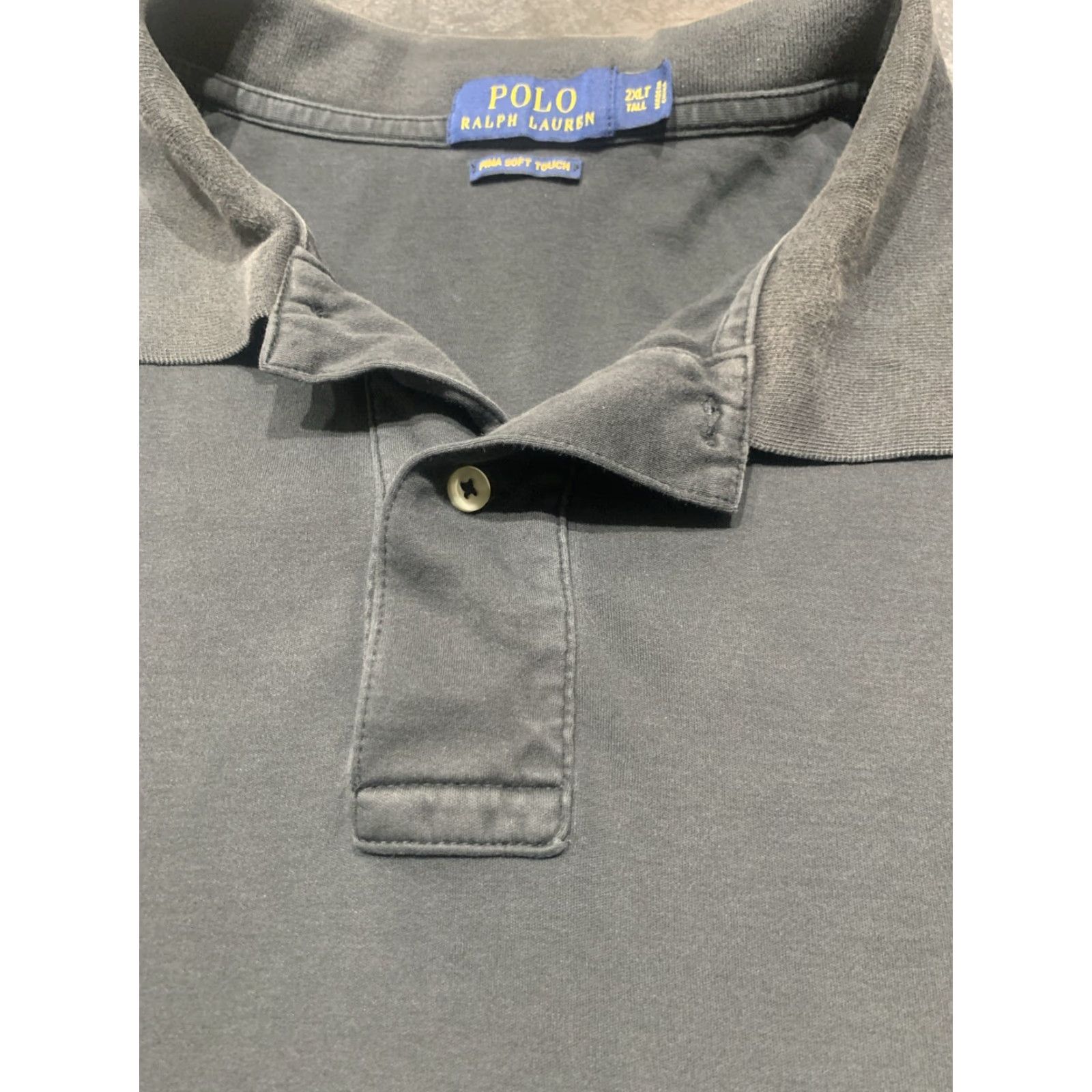 Polo Ralph Lauren Vintage Polo Ralph Lauren Golf Shirt Men 2XLT Black Cotton Big & Tall Size US XXL / EU 58 / 5 - 6 Thumbnail