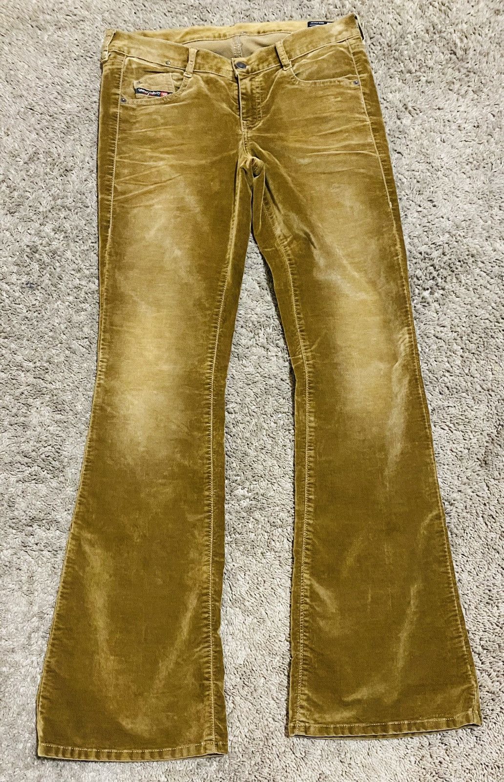 Diesel bootcut flare velvet jeans! D Ebbey