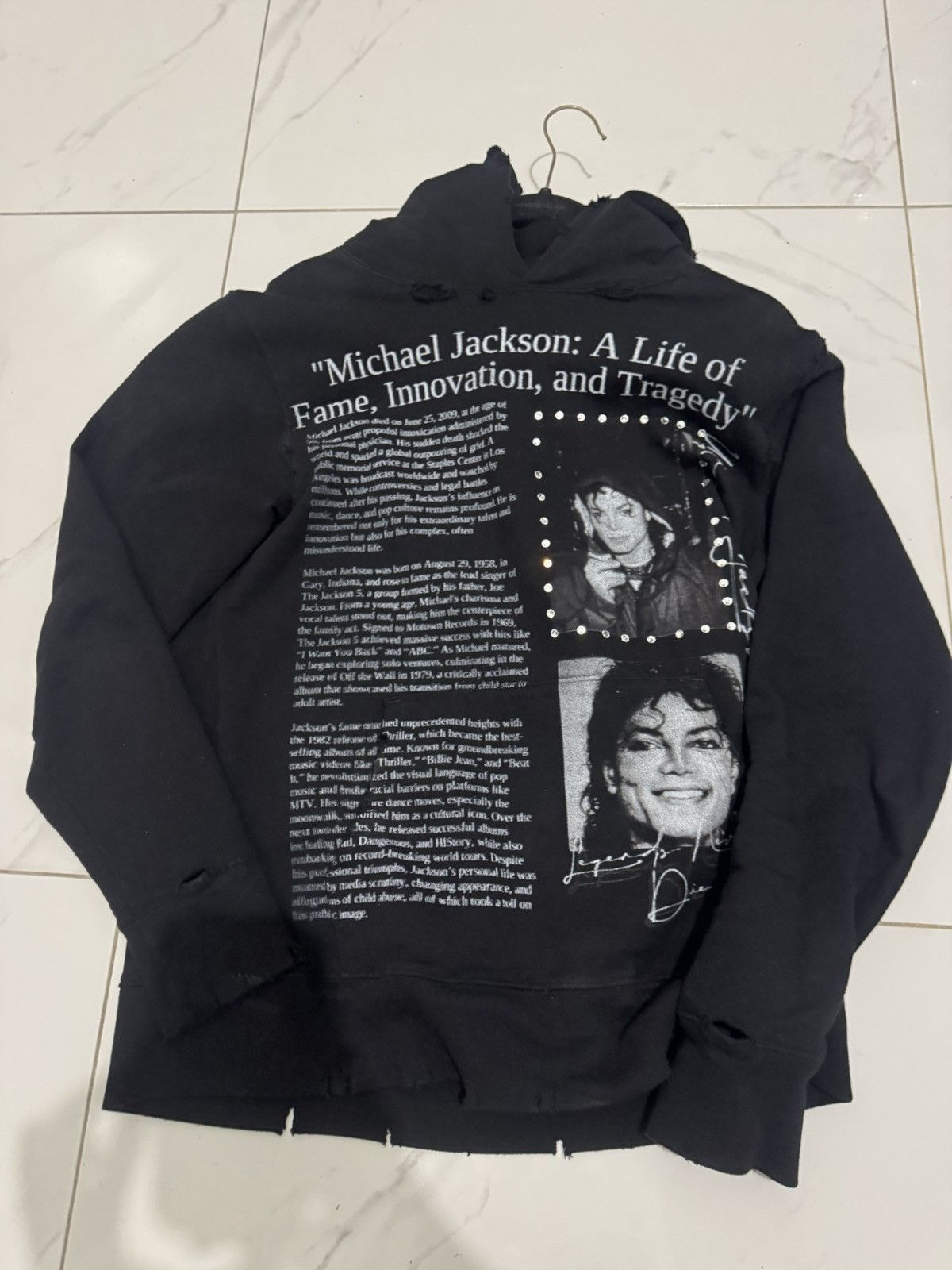 Other Amis Et Fleurs Michael Jackson Hoodie Black Size US M / EU 48-50 / 2 - 1 Thumbnail