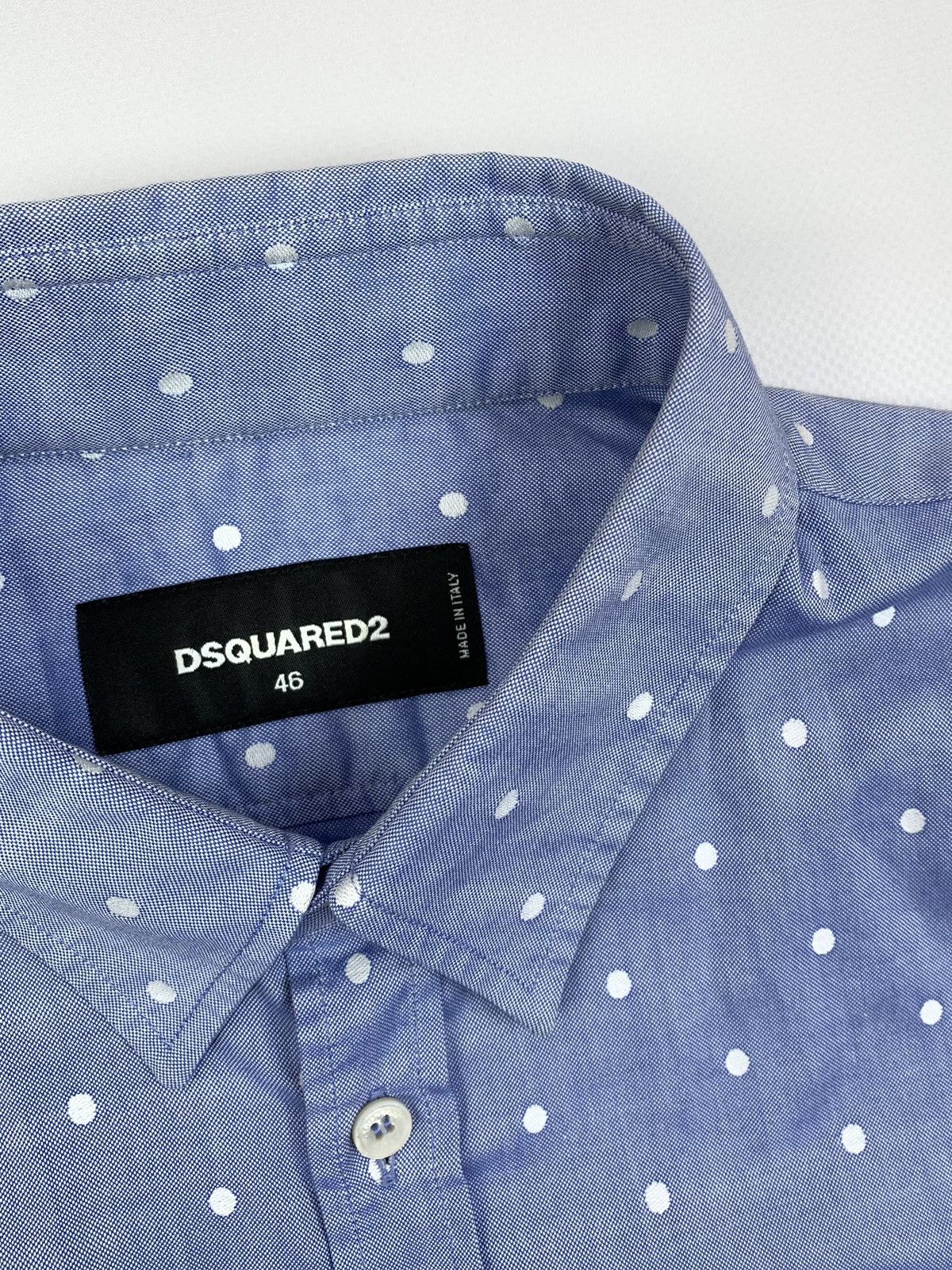 Dsquared2 Dsquared2 Polka Dot Long Sleeve Button Shirt Mens Size 46 M Size US M / EU 48-50 / 2 - 4 Thumbnail