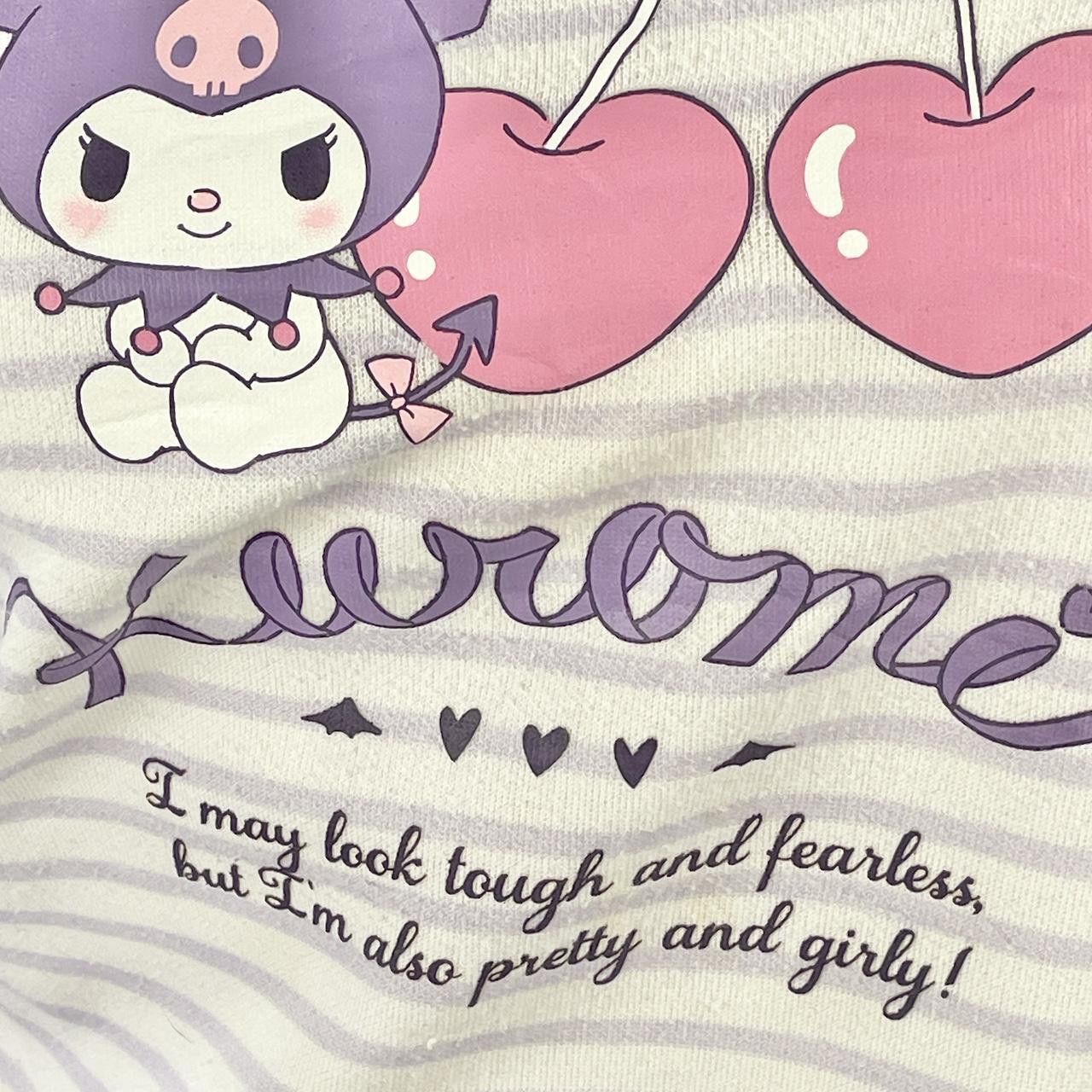 Other ✩ Sanrio Striped Kuromi Lilac Girly Kuromi Long Sleeve Tee Size S / US 4 / IT 40 - 3 Thumbnail