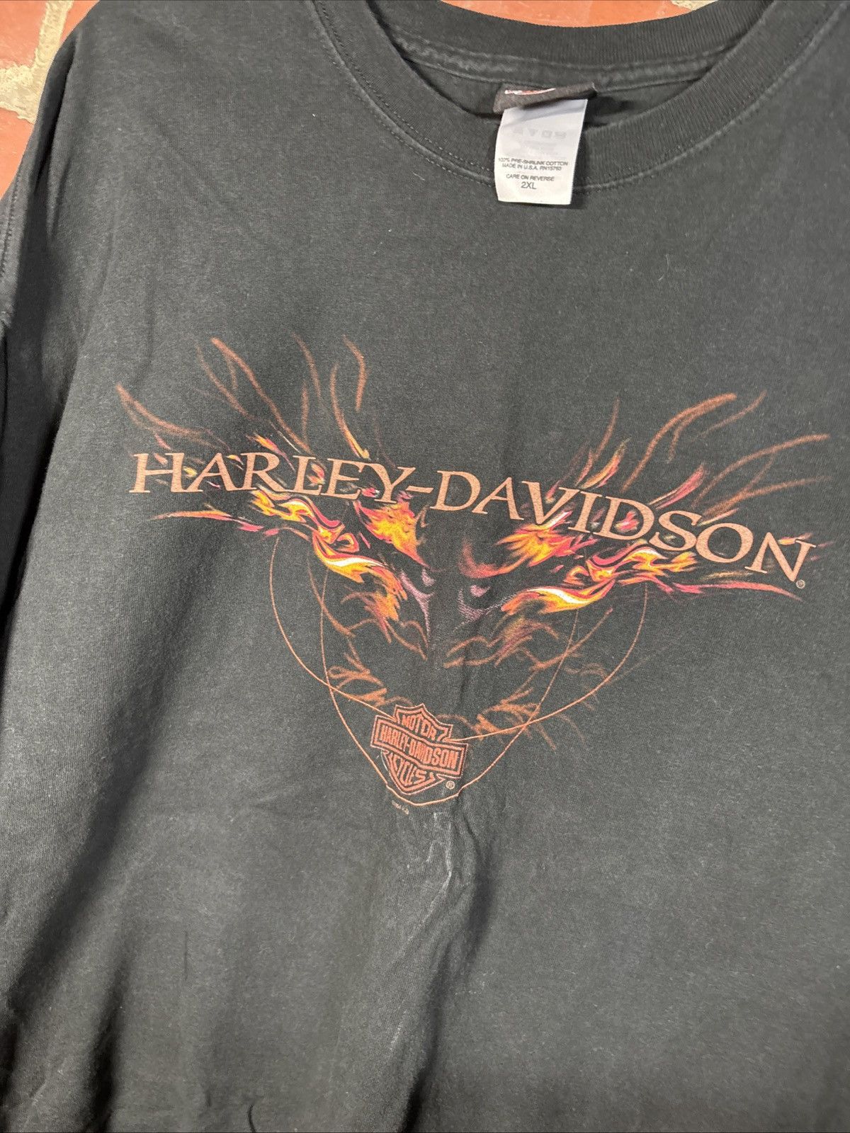 Harley Davidson Vintage Y2k Classic Harley Davidson Eagle Motorcycle Sz XXL Size US XXL / EU 58 / 5 - 2 Thumbnail