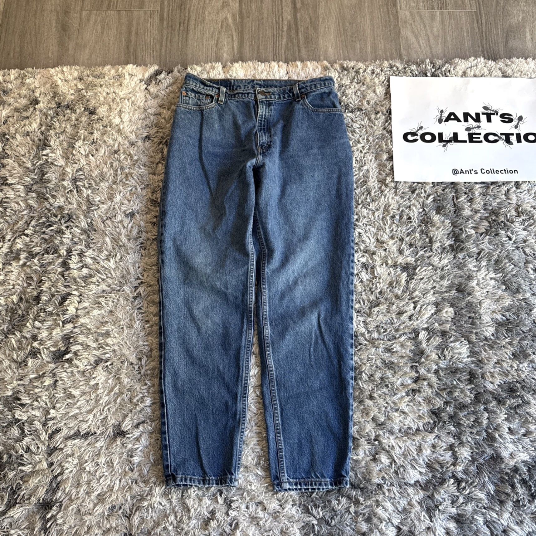 Levi's VINTAGE Levi’s 550 Jeans 90s Blue Denim Relaxed Fit Tapered Men’s 32x29 HTF Jeans Mens Size US 32 / EU 48 - 5 Thumbnail
