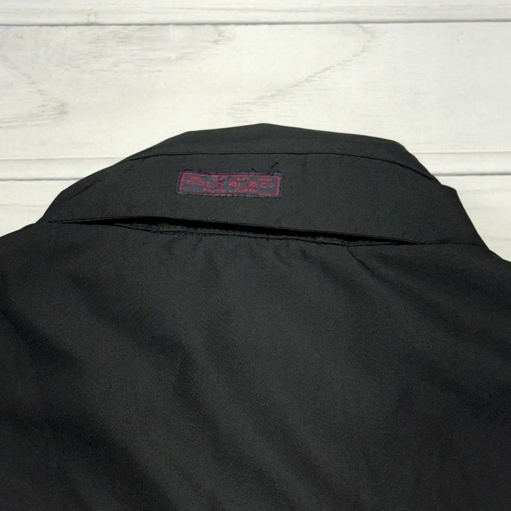 Polo Ralph Lauren VINTAGE Polo Ralph Lauren Jacket L Black Blue Polartec Hooded Fleece Full Zip 90s Size US L / EU 52-54 / 3 - 7 Thumbnail