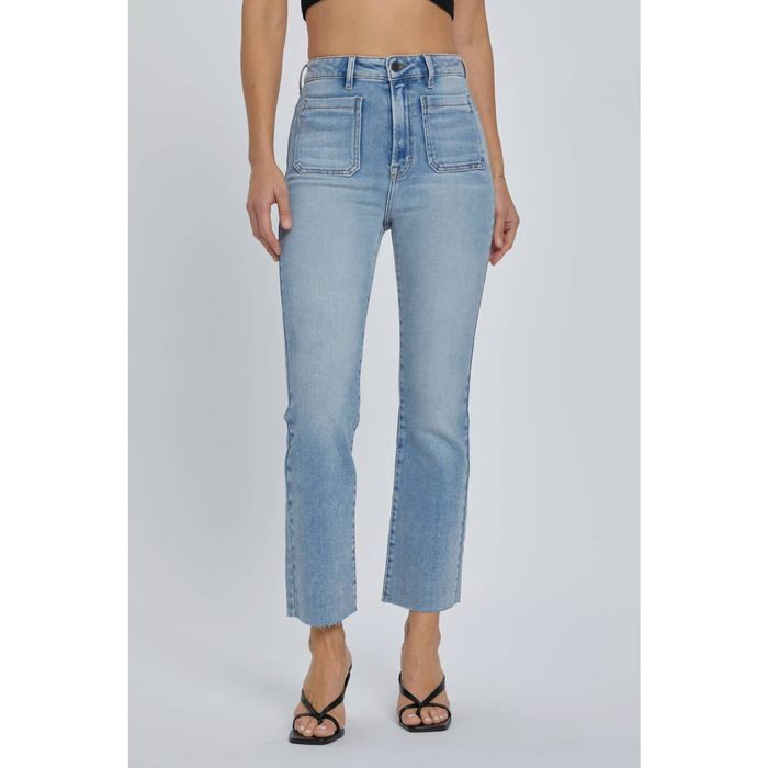 Hidden - Flare Pintuck Jean