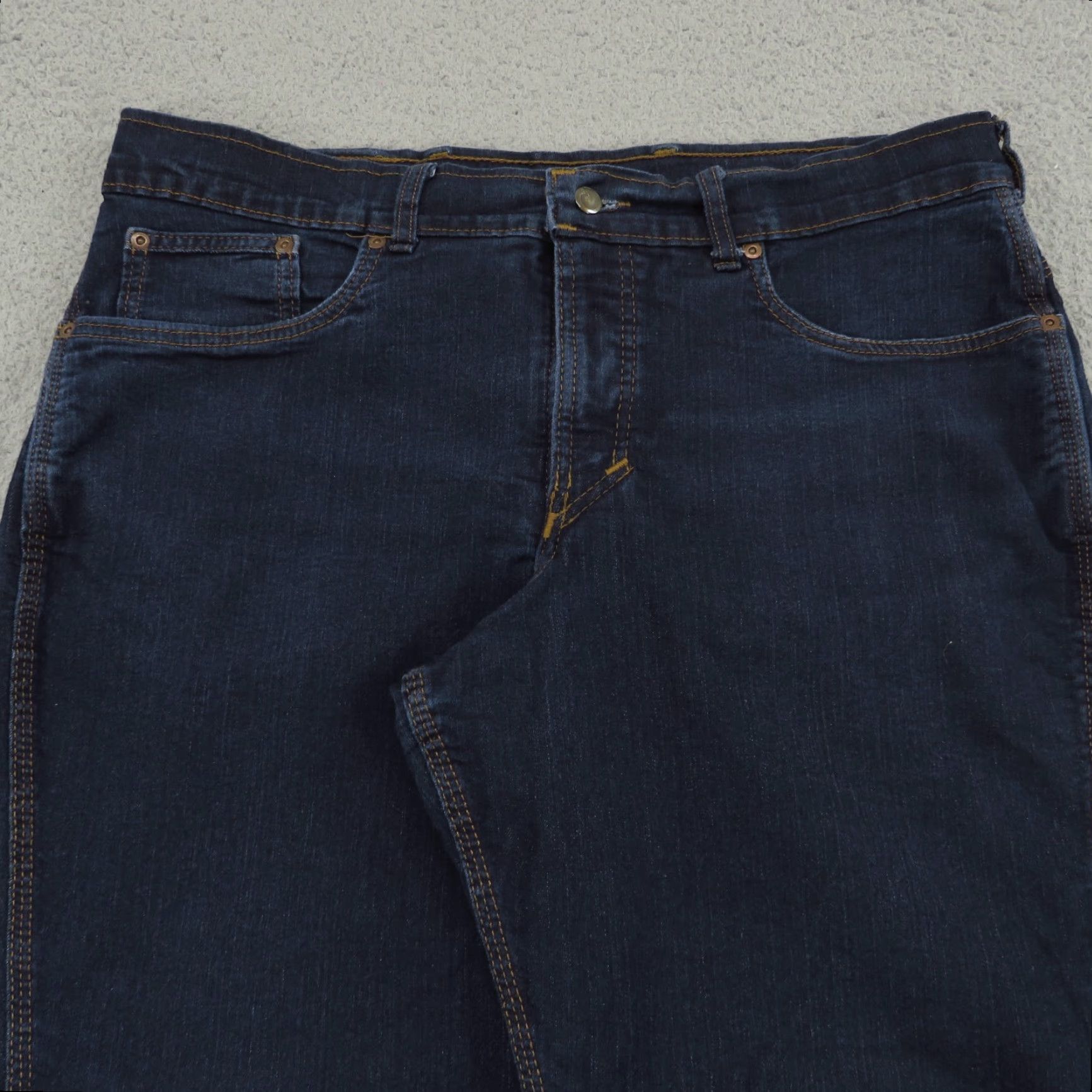 Vintage Origin Maine Jeans Men 38x30 Straight Delta Flex Blue Denim Work Jeans Size US 38 / EU 54 - 6 Thumbnail