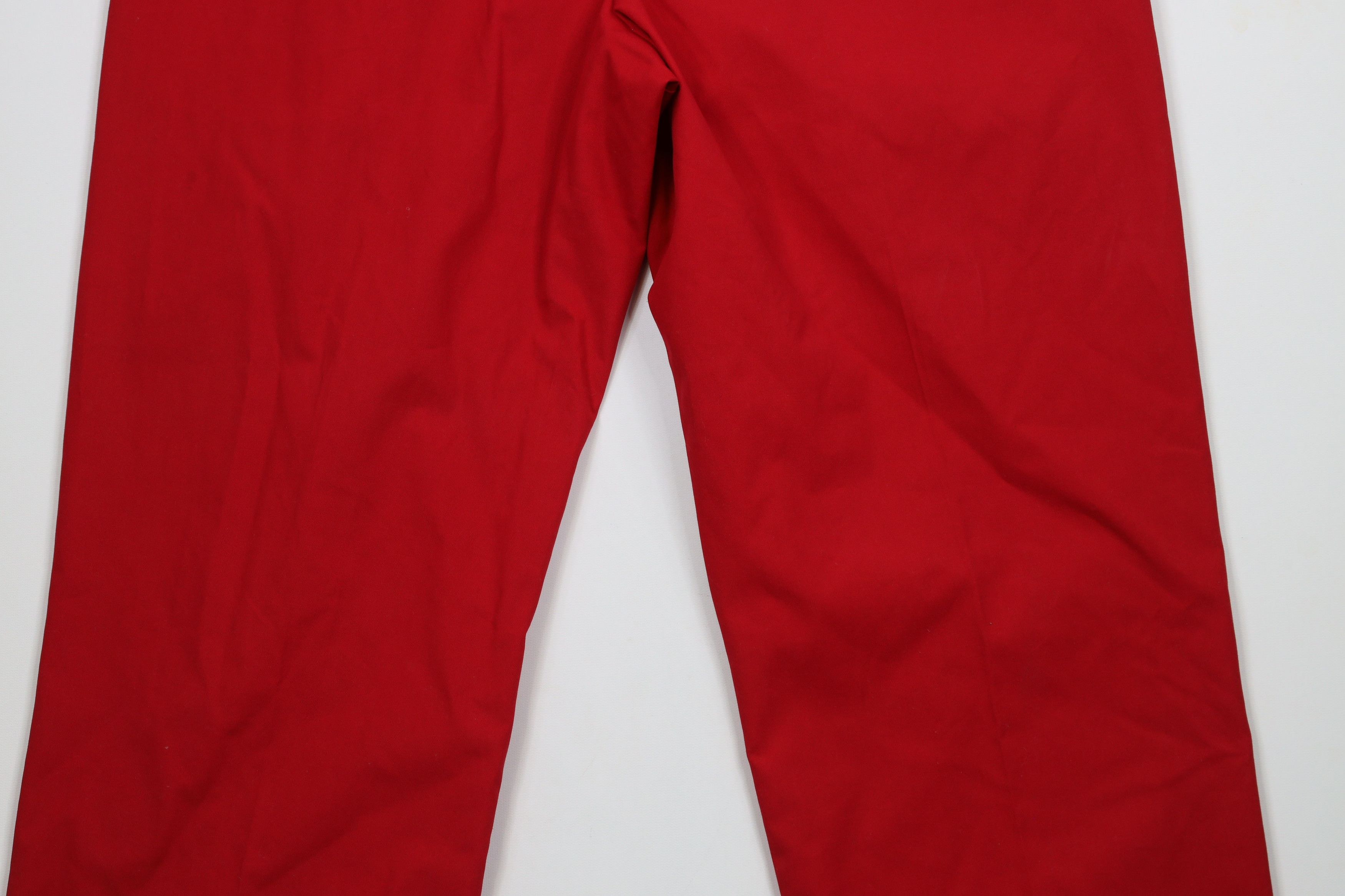 Lands' End × Vintage Vintage 90s Lands End Cuffed Wide Leg Chino Pants Red USA Size US 38 / EU 54 - 13 Thumbnail