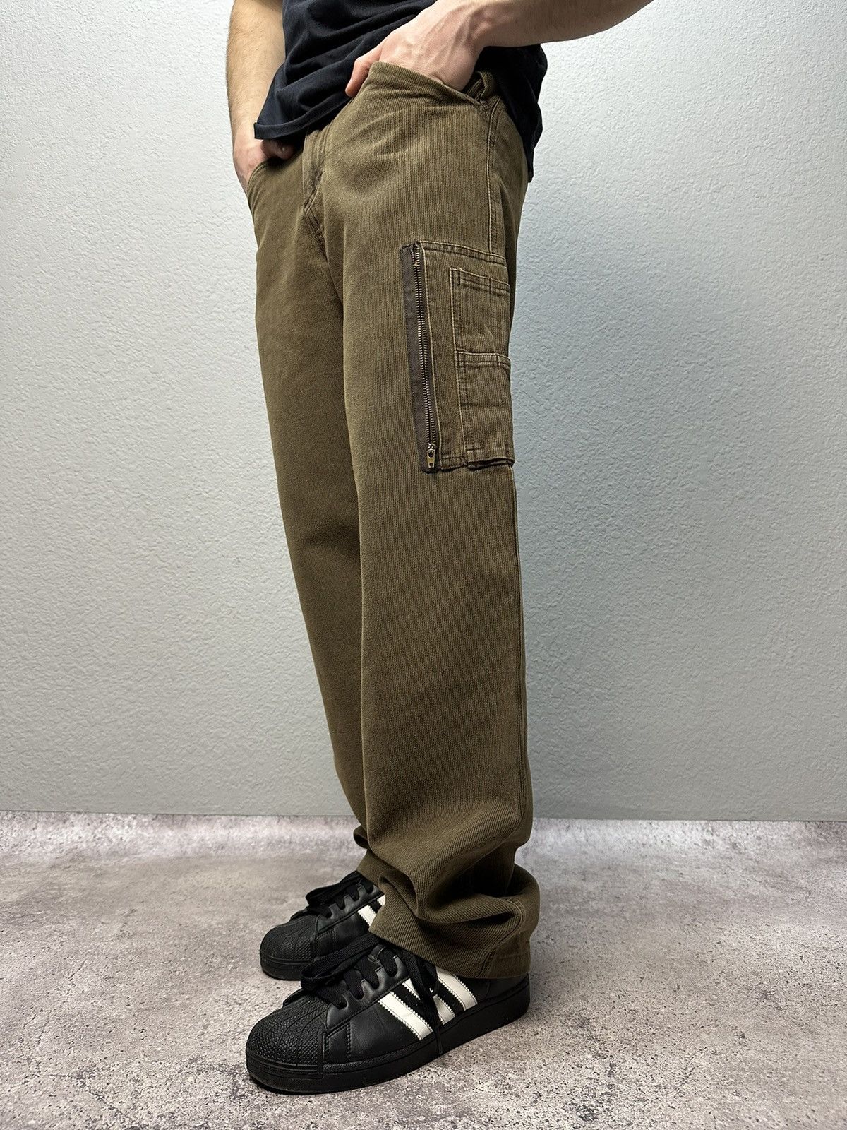 G-Star Vintage Y2K Distressed Avant Garde Diesel cargo Jeans Pants Size US 30 / EU 46 - 2 Thumbnail