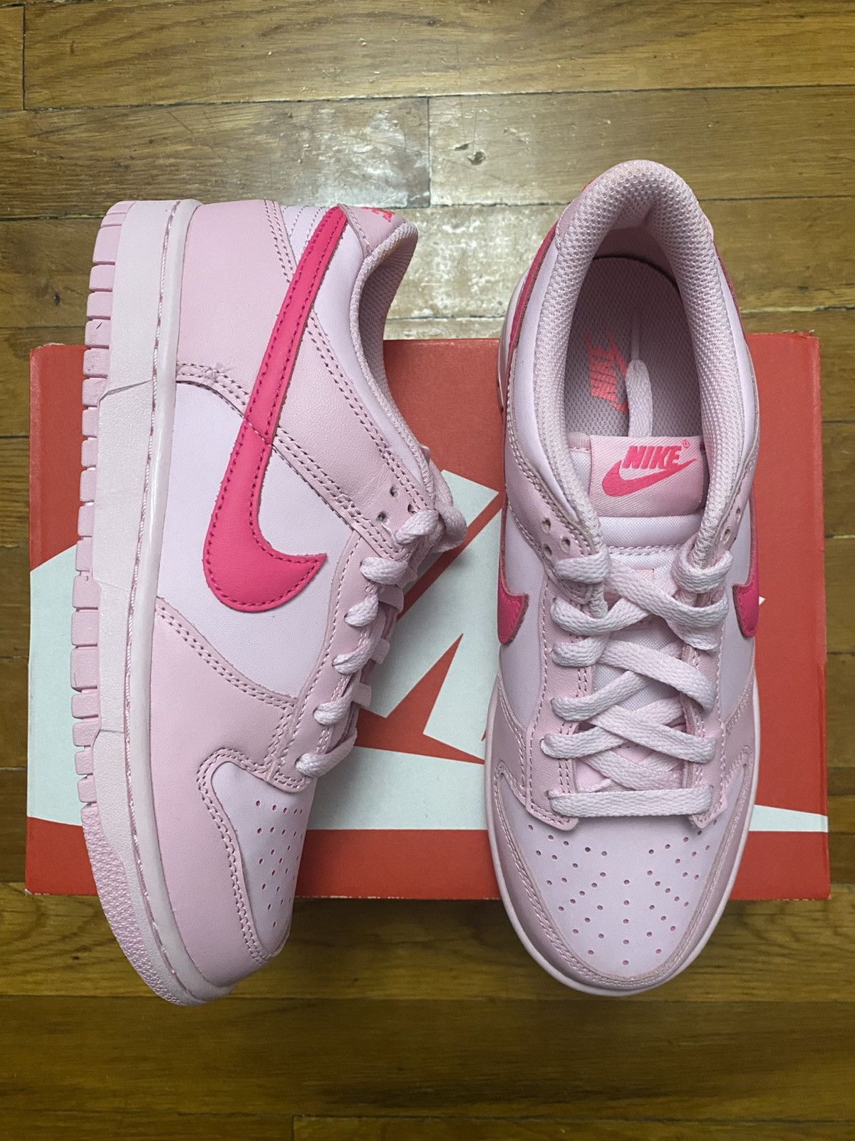 Nike Size 7.5W/6Y - Nike Dunk Low Medium Soft Pink Pink Foam Size US 7.5 / IT 37.5 - 1 Thumbnail