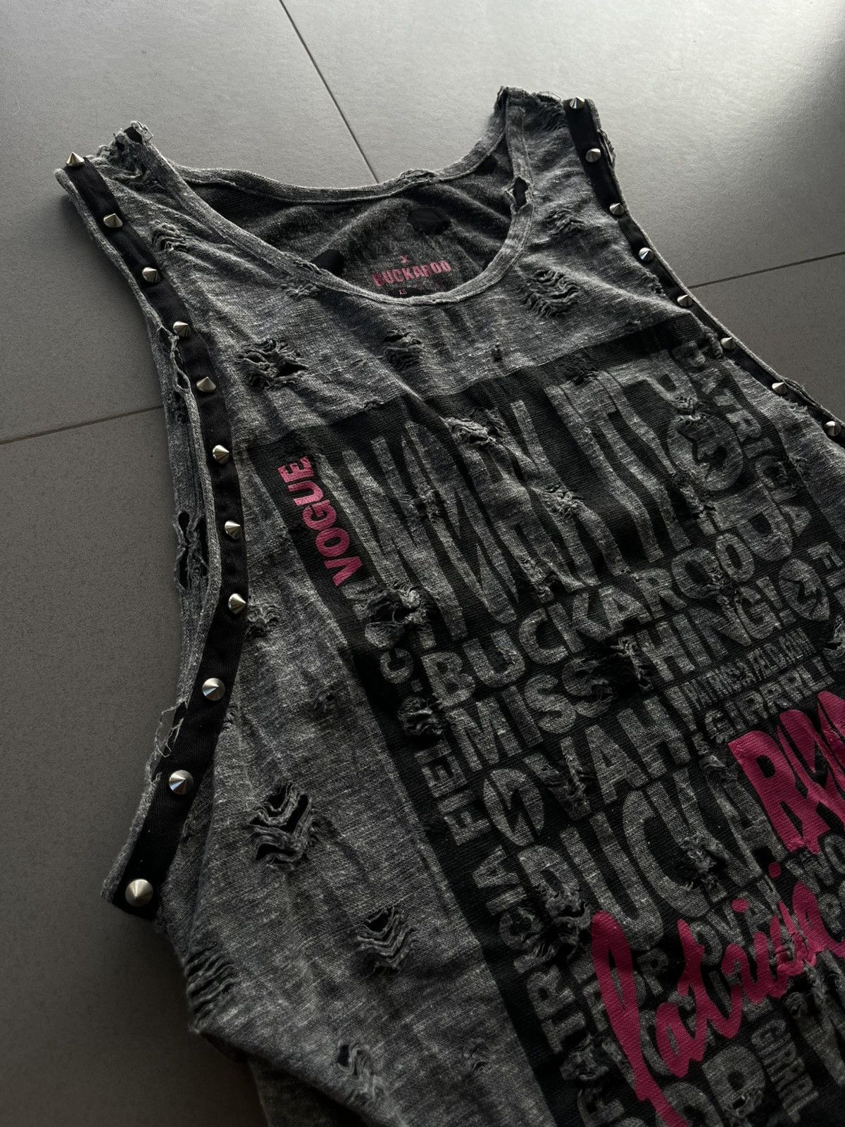 If Six Was Nine Buckaroo Japanese Y2k Punk Seditionaries Studded Tank Top Size US L / EU 52-54 / 3 - 4 Thumbnail
