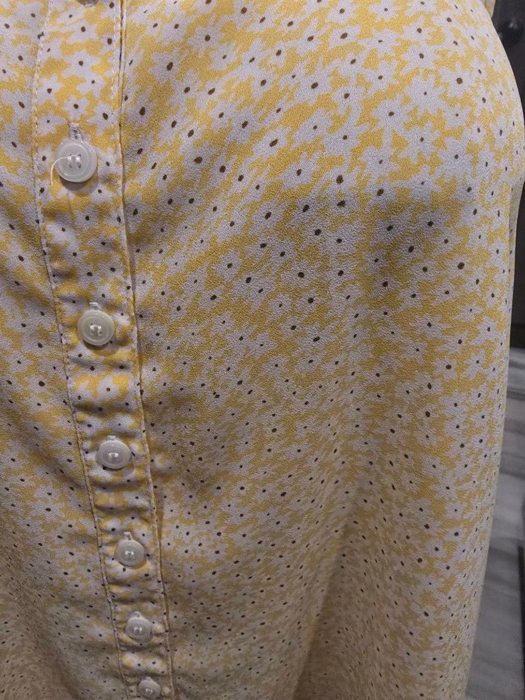 Style & Co Women's Style & Co Yellow White Floral Sleeveless Tank Top M Size M / US 6-8 / IT 42-44 - 5 Thumbnail