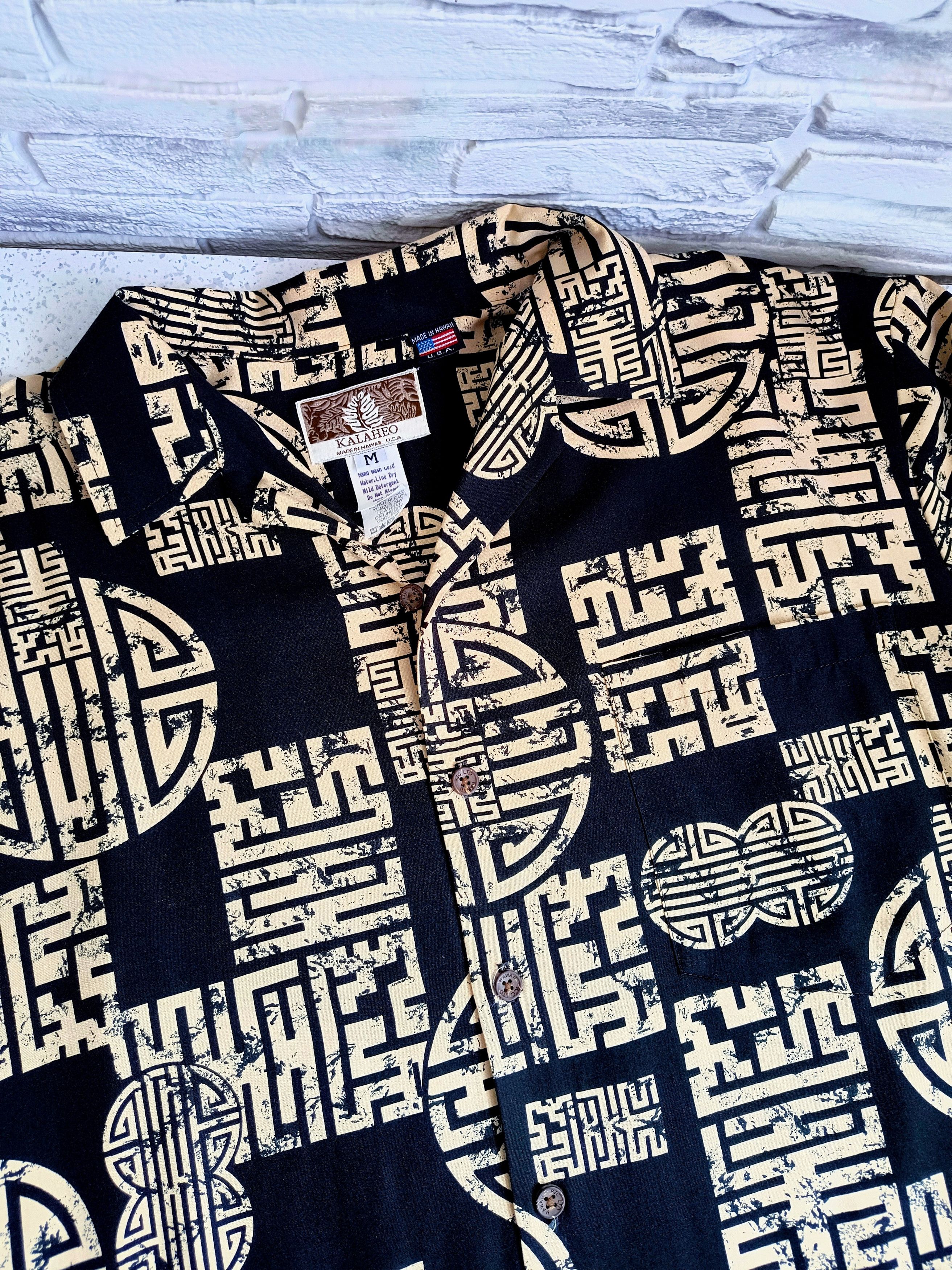 Kalaheo Vintage Aztec Print Hawaiian Shirt Size US M / EU 48-50 / 2 - 7 Thumbnail