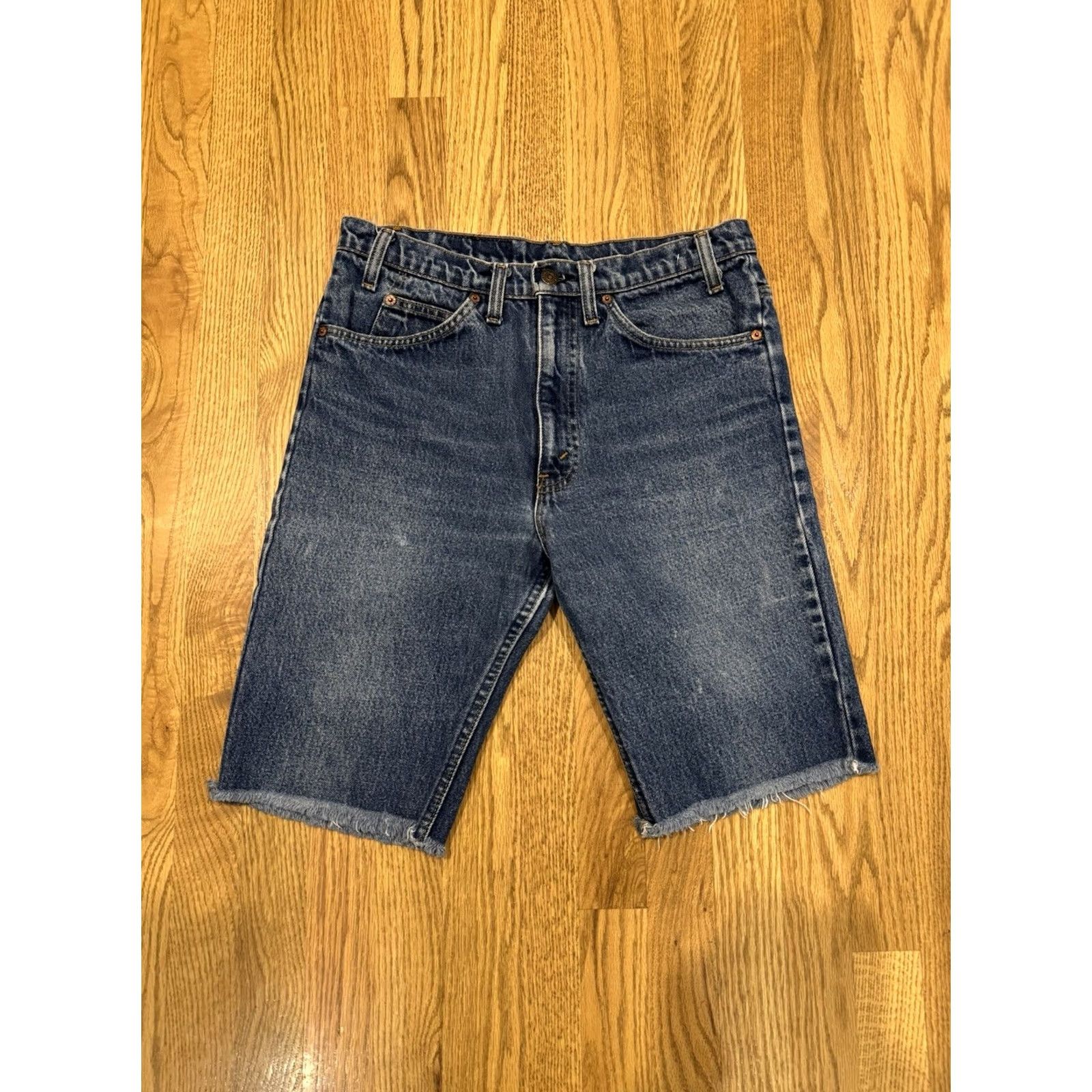 Levi's VINTAGE Levi’s Orange Tab Denim Jean Shorts 517 Mens 30 Actual 30 Levis Vtg Denim Shorts Blue 80s 90s USA Jeans Mens Size US 30 / EU 46 - 3 Thumbnail