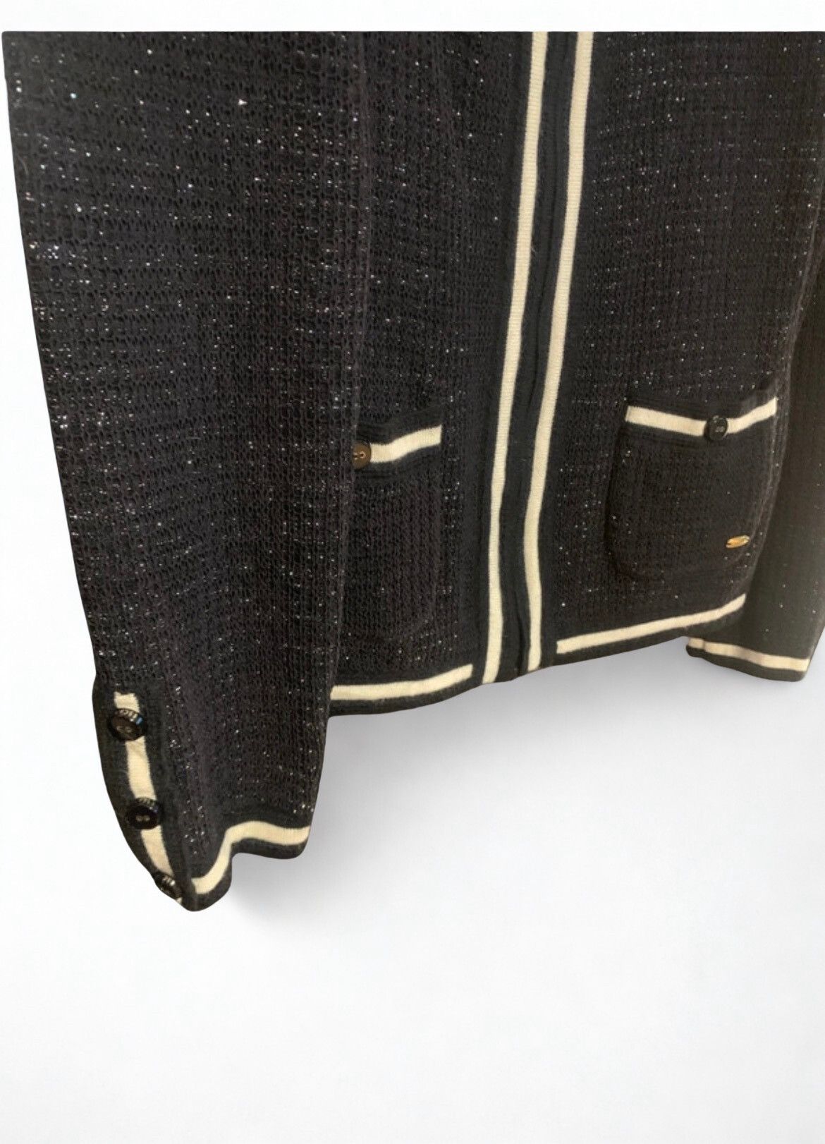 Escada ESCADA Cotton Bouclé Knit Jacket – Size S Size S / US 4 / IT 40 - 3 Thumbnail