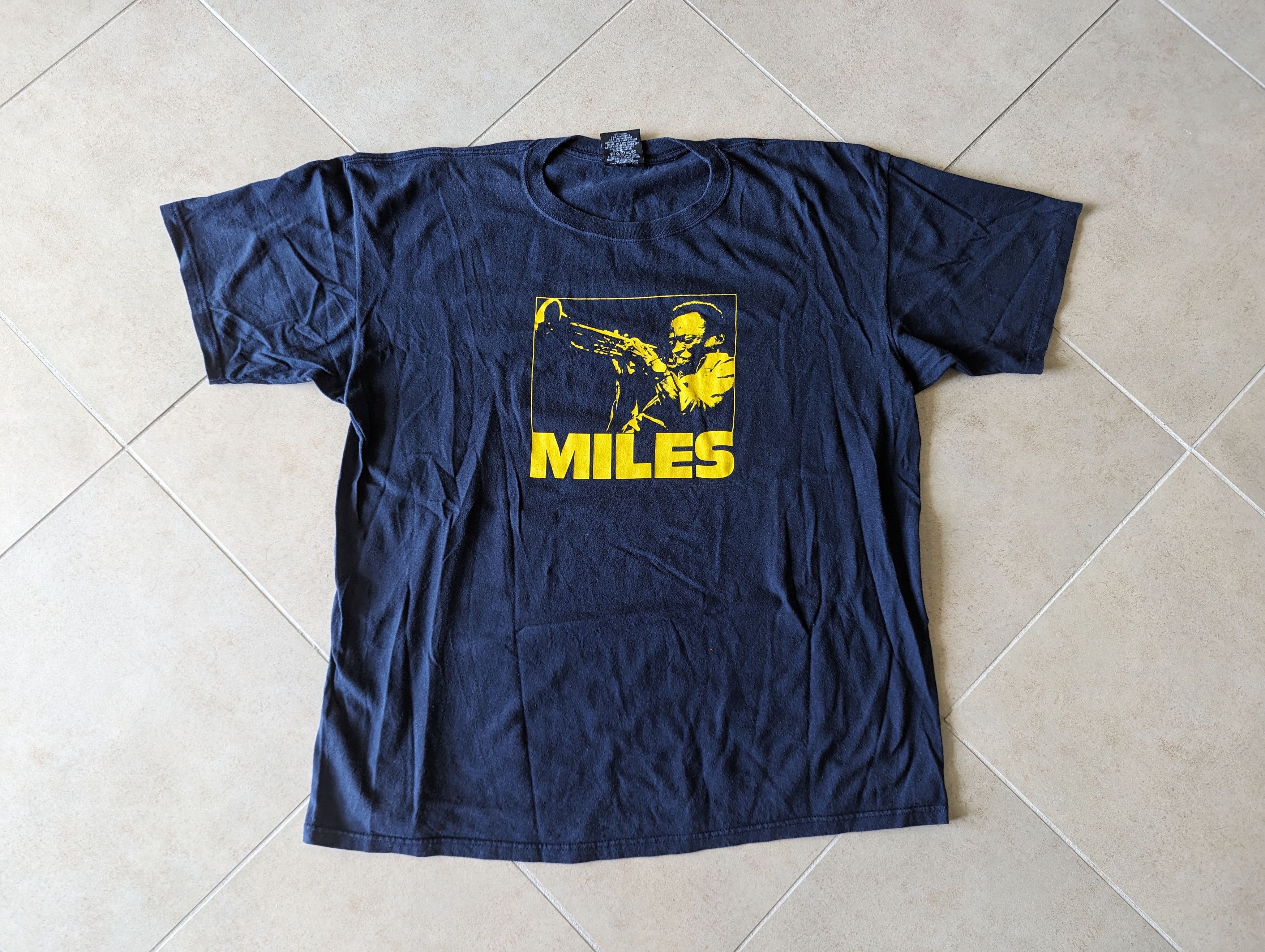 Image of Band Tees x Vintage 2004 Miles Davis Zion Vintage T-Shirt in Blue, Men's (Size 2XL)