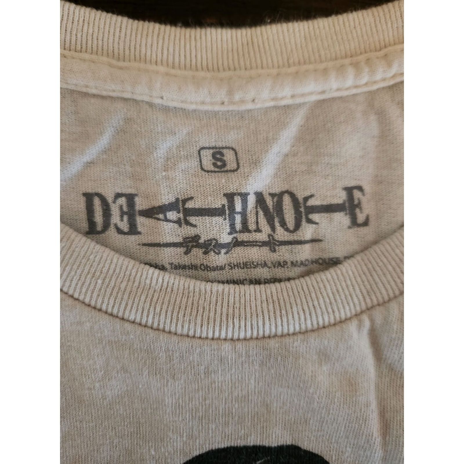 Vintage Death Note T-Shirt White Short Sleeve Mens Small Official Anime Crew Neck Cotton Unisex Adults Regular Fit Size US S / EU 44-46 / 1 - 2 Thumbnail