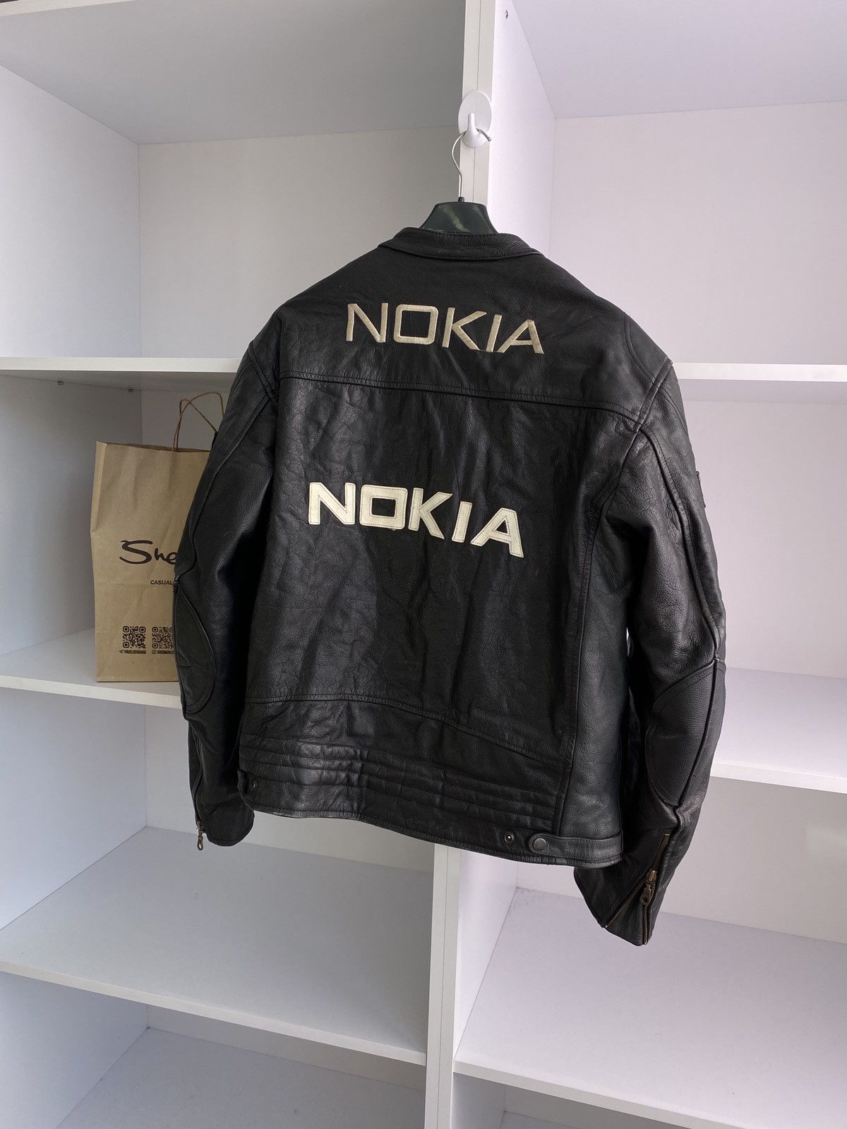Vintage Vintage Nokia Leather moto racing jacket coat Size US M / EU 48-50 / 2 - 11 Thumbnail