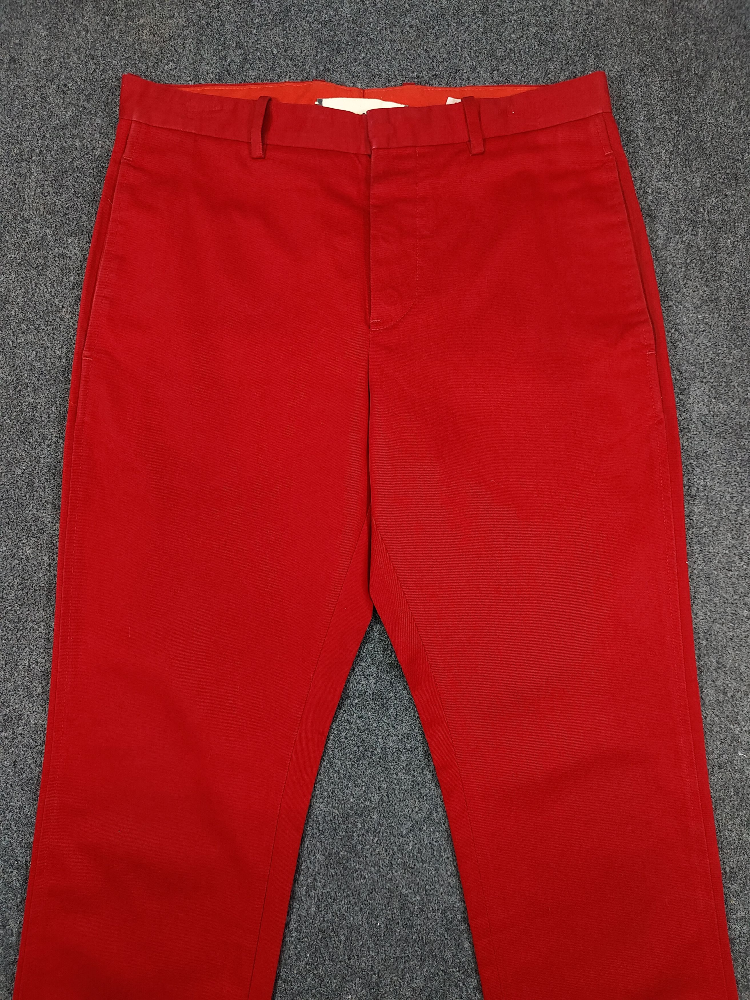 Marni Marni- Minimalism Blood Red Tailored Trousers Size US 31 - 2 Thumbnail