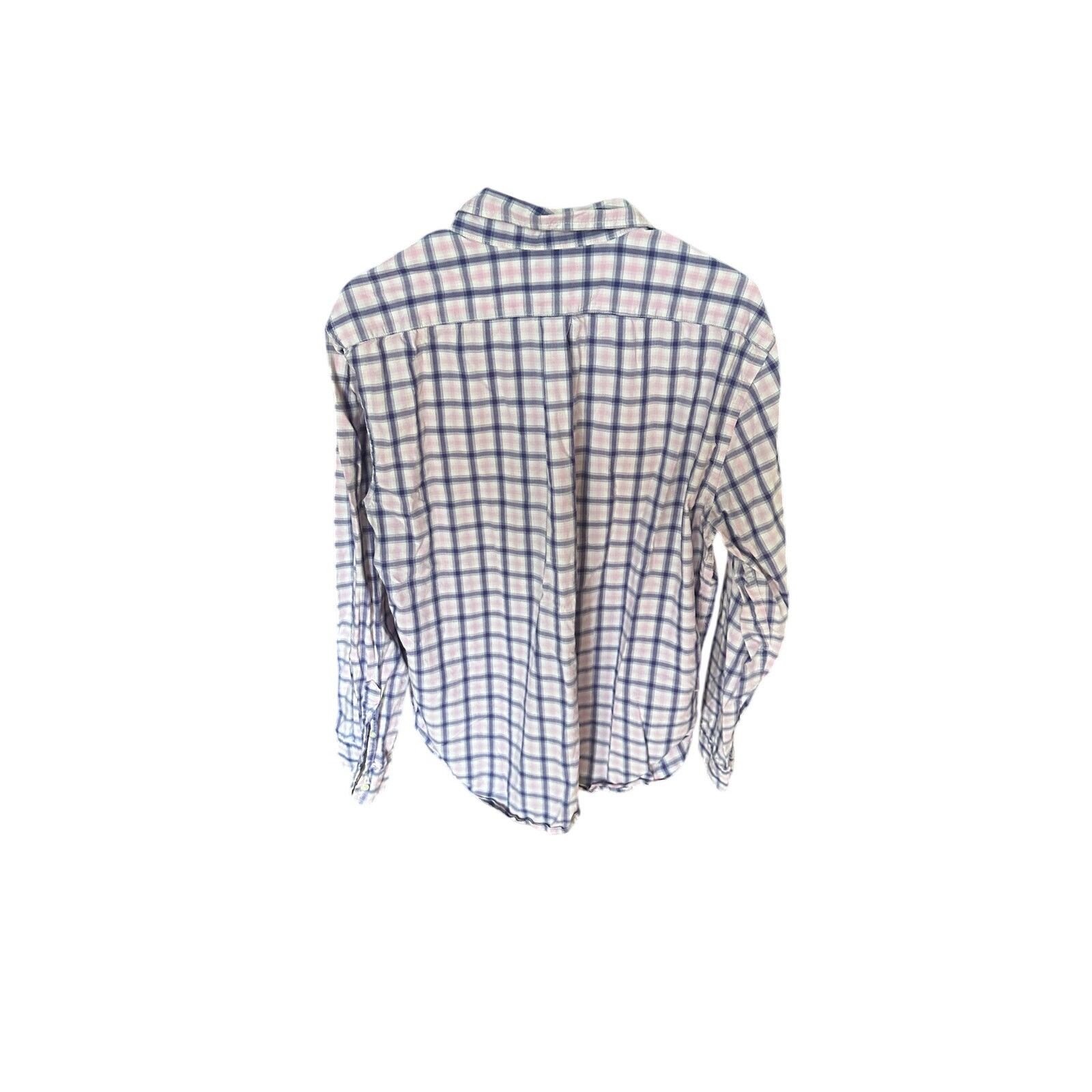 Gap GAP Classic Fit Plaid Button-Down Shirt Blue/White/Pink Size US L / EU 52-54 / 3 - 6 Thumbnail