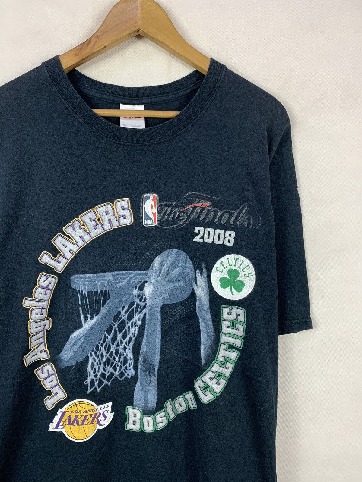 NBA Rare! NBA Finals 2008 Lakers vs Celtic Promo Tee Size US XL / EU 56 / 4 - 2 Thumbnail