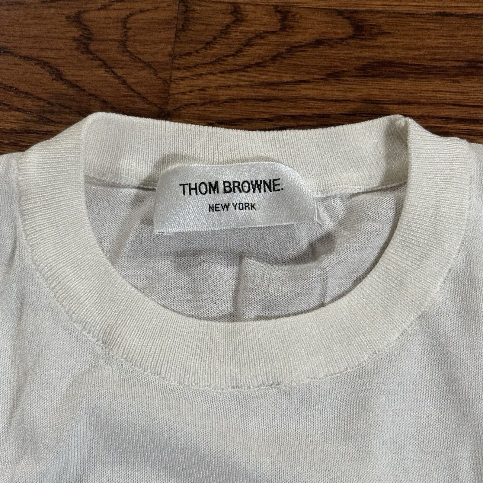 Thom Browne Women’s Thom Browne White Striped Tencel Shirt Size 36 Size XS / US 0-2 / IT 36-38 - 3 Thumbnail