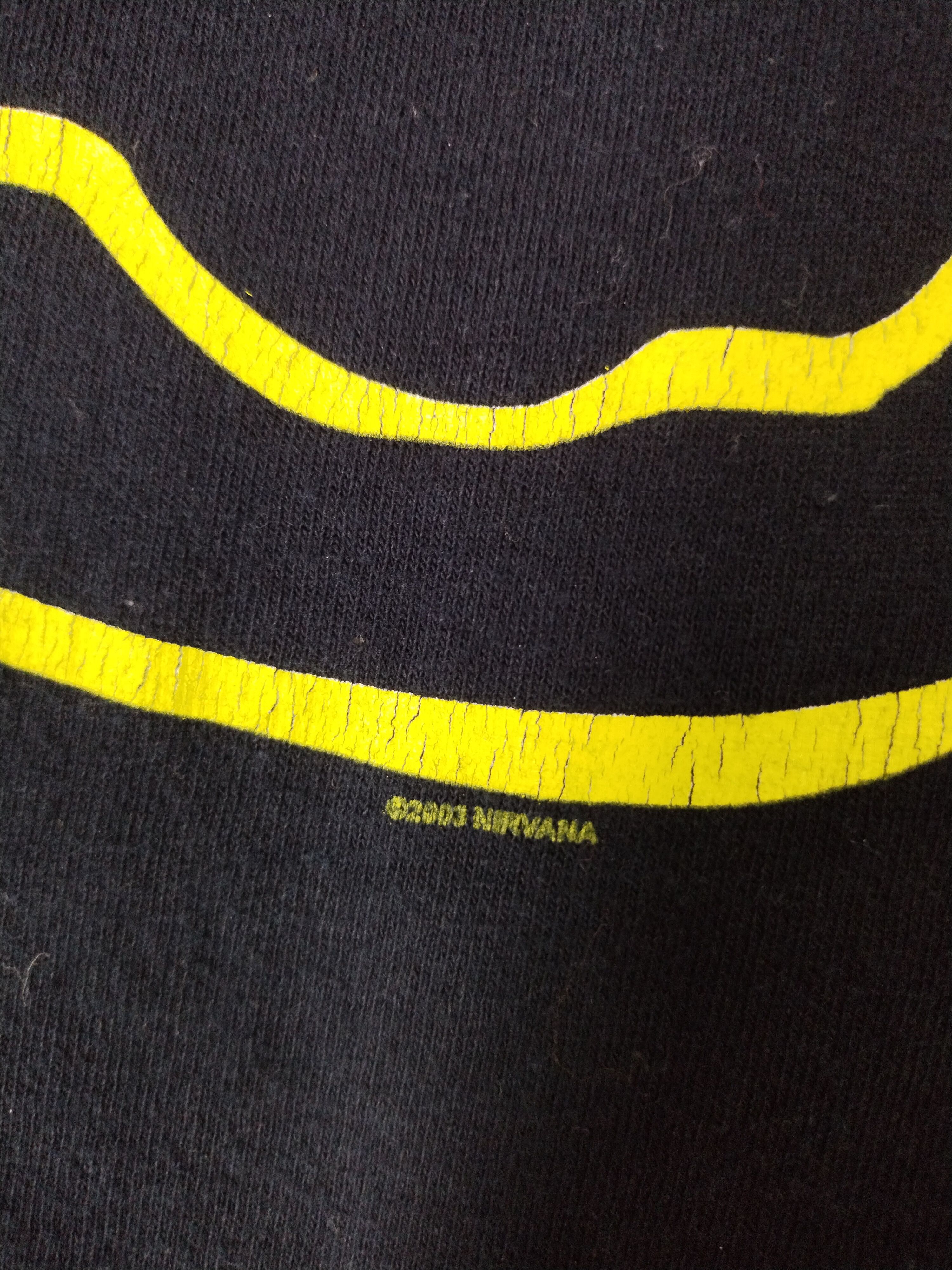 Band Tees ULTRA RARE Vintage 03's Nirvana Smiley Graphic T-Shirt Size US M / EU 48-50 / 2 - 7 Thumbnail
