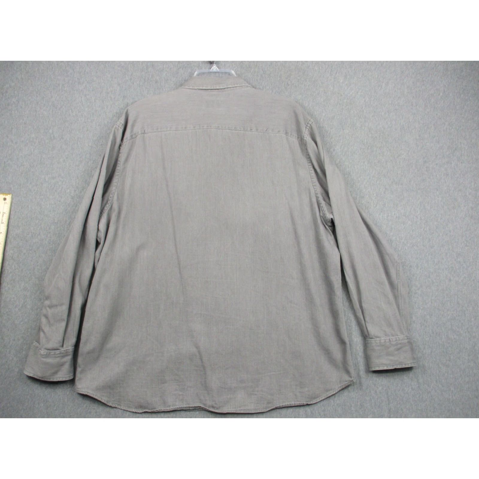 UNTUCKit UNTUCKit Shirt Mens 2XL Gray Button Up Long Sleeve Western Pockets Fall 2018 Size US XXL / EU 58 / 5 - 6 Thumbnail