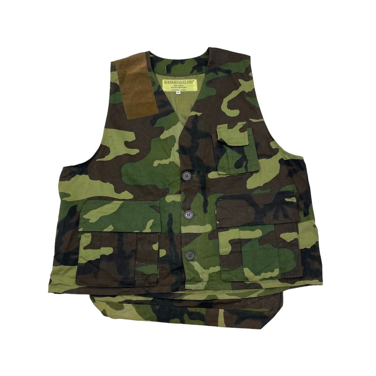 Japanese Brand × Vintage Vintage Camo Safari Vest Jacket Size US L / EU 52-54 / 3 - 1 Thumbnail
