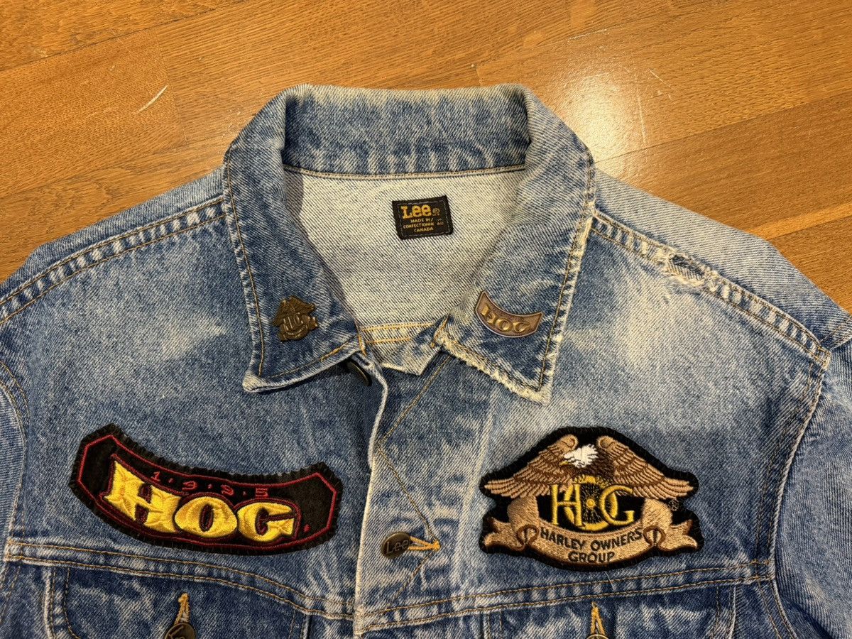 Lee Lee x Harley Davidson patchwork custom denim jacket Size US M / EU 48-50 / 2 - 4 Thumbnail