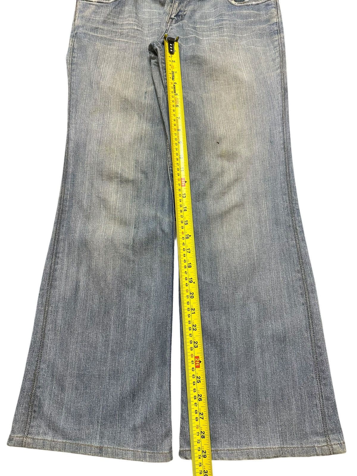 Japanese Brand Vintage Japanese Brand Blue Faded Wash Style Wide Leg Baggy Size US 30 / EU 46 - 13 Thumbnail