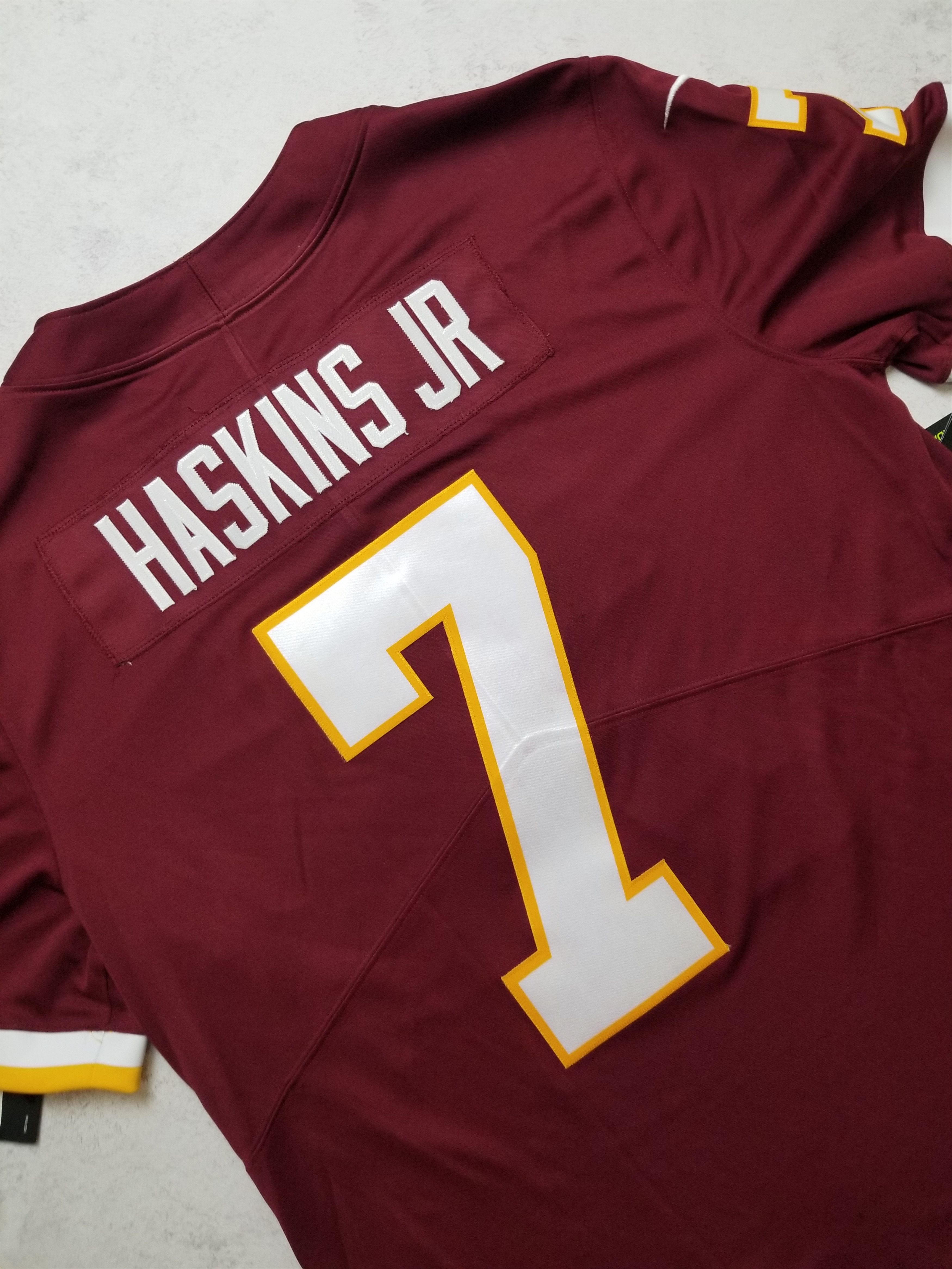 Nike Dwayne Haskins #7 Washington Redskins Limited Sewn Jersey Size US L / EU 52-54 / 3 - 9 Thumbnail