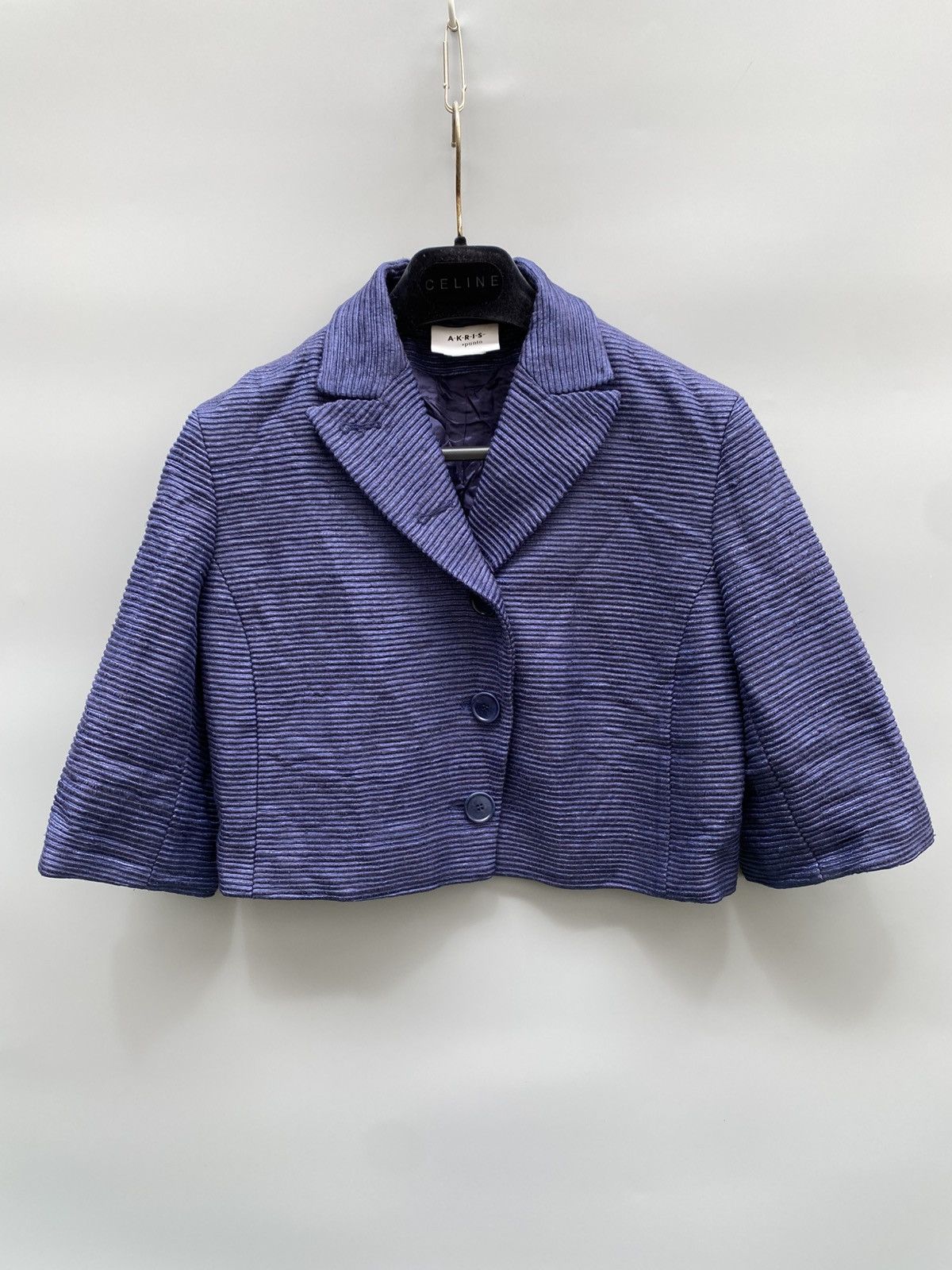 Akris Akris Punto- Cropped Mulberry Silk Jacket Size M / US 6-8 / IT 42-44 - 11 Thumbnail