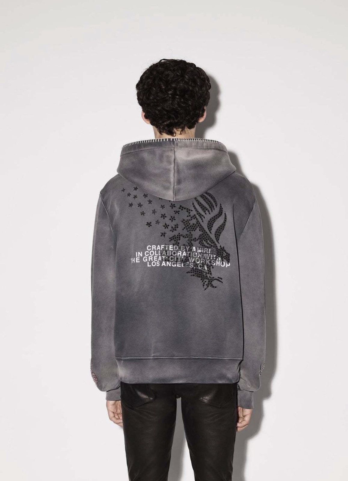 Amiri Amiri x TGCW Swarovski Crystal Flame Zip up Hoodie Size US M / EU 48-50 / 2 - 3 Thumbnail