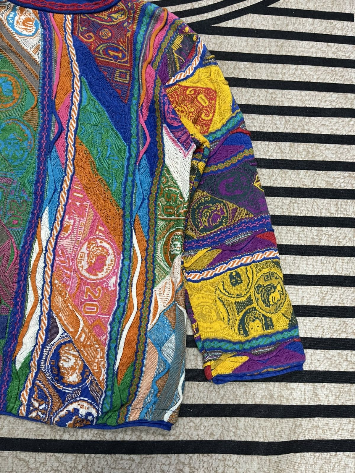 Coogi ❌RARE❌ VINTAGE COOGI KNITWEAR MULTICOLOUR 3D BIGGIE Size US S / EU 44-46 / 1 - 15 Thumbnail