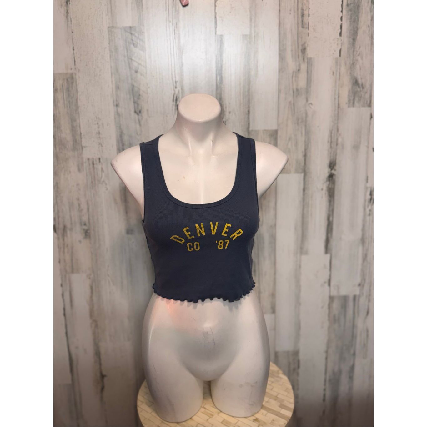 Aeropostale Aeropostale Denver CO ’87 Ribbed Crop Tank Top Size M Size M / US 6-8 / IT 42-44 - 4 Thumbnail