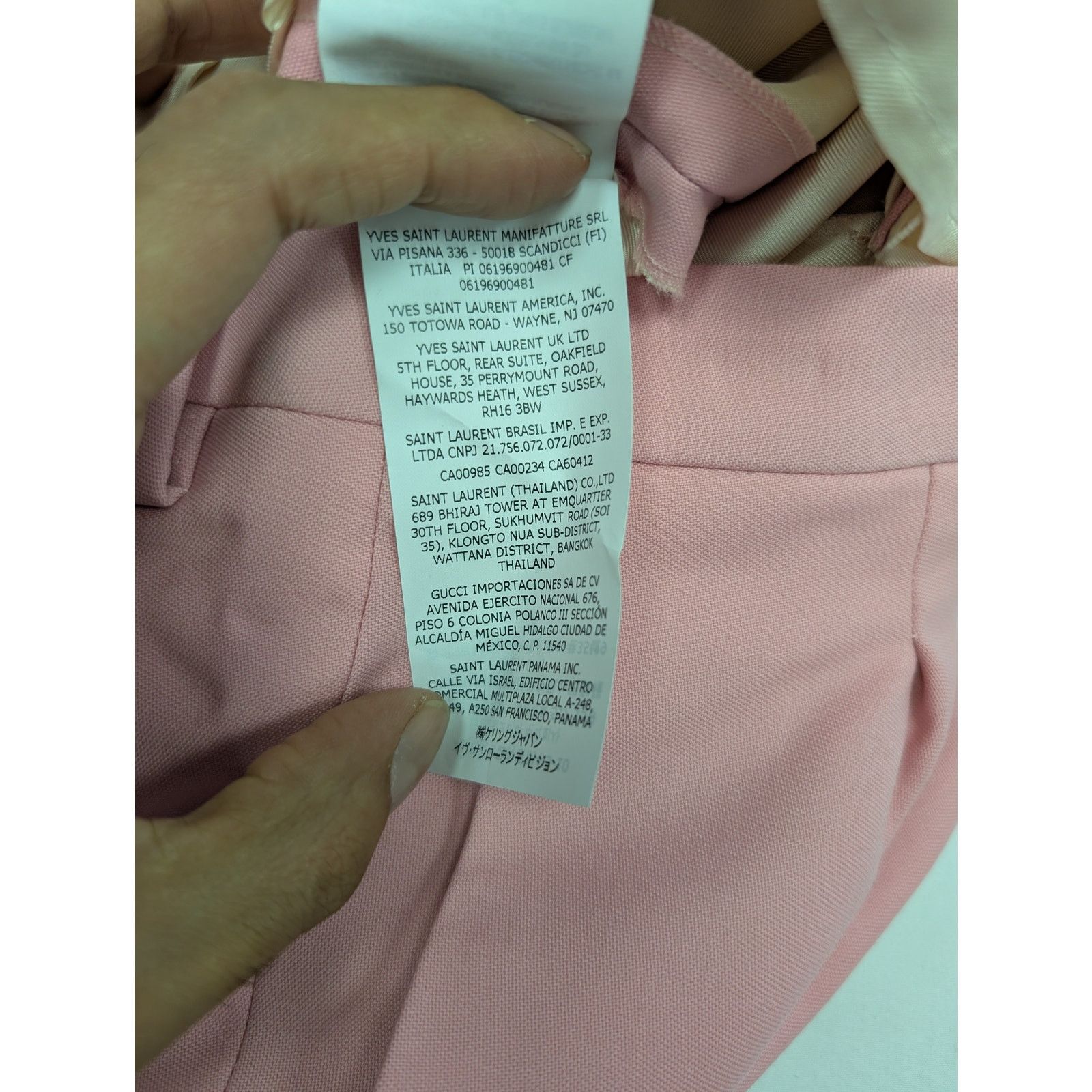 Saint Laurent Paris o1rshd1 Pantalon Constructed Barathea Pant Trouser in Rose Size US 38 / EU 54 - 16 Thumbnail