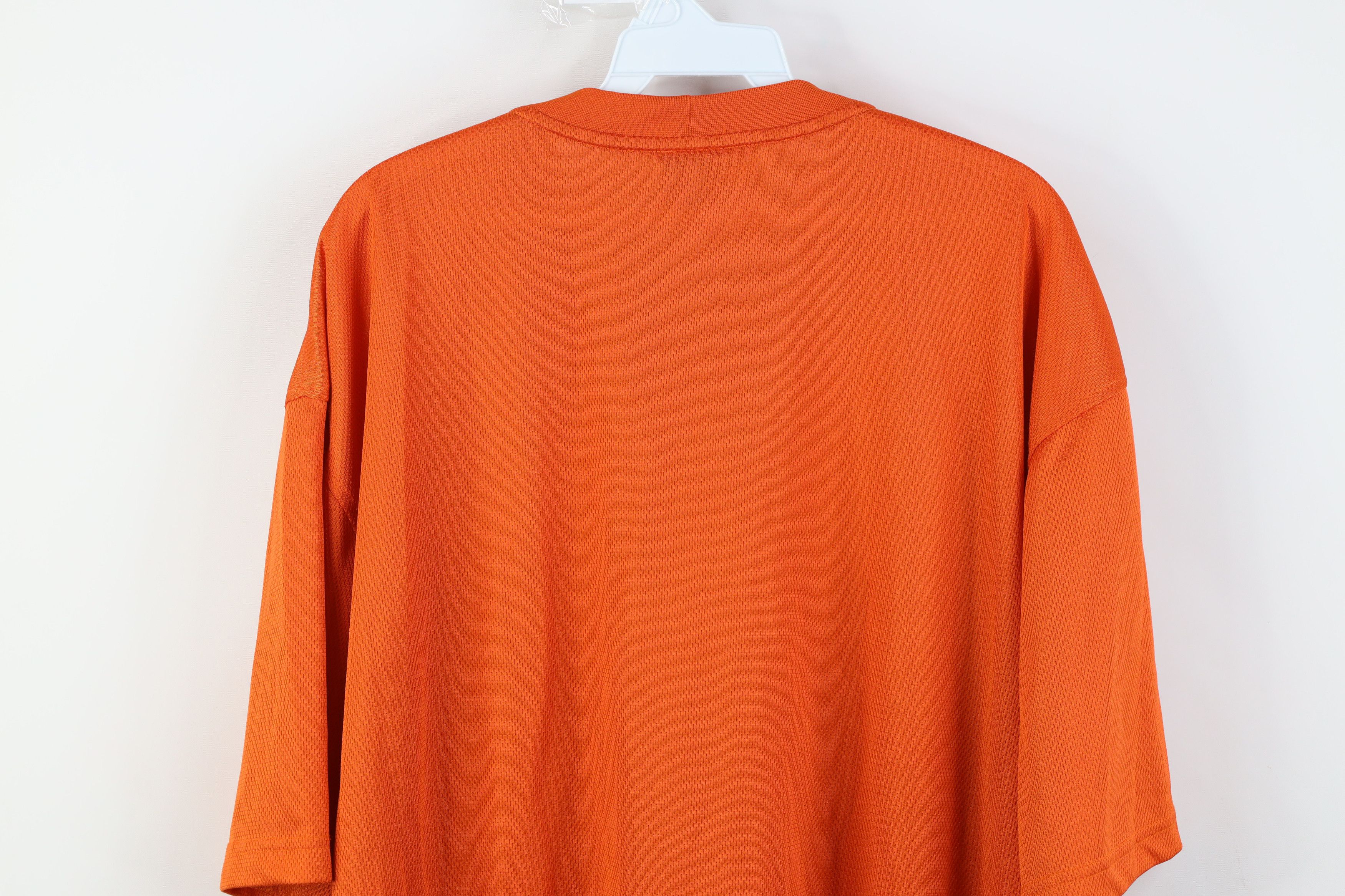 Nike Vintage Y2K Nike Mini Swoosh Thermal Knit T-Shirt Orange Size US XL / EU 56 / 4 - 12 Thumbnail