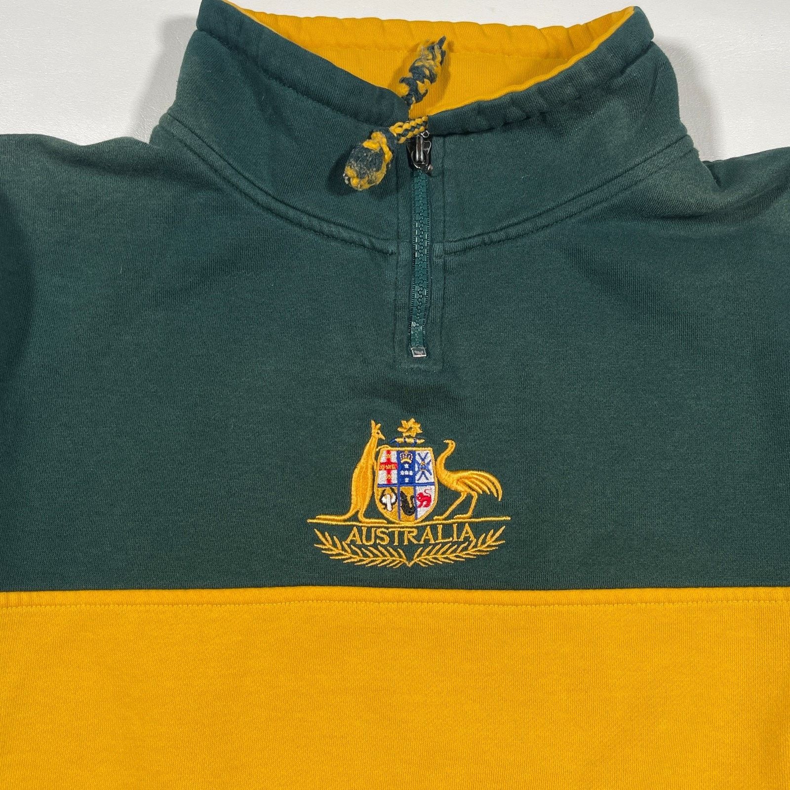 Vintage Vintage 90s Australia Quarter Zip Sweater Size Youth Medium Size US M / EU 48-50 / 2 - 2 Thumbnail