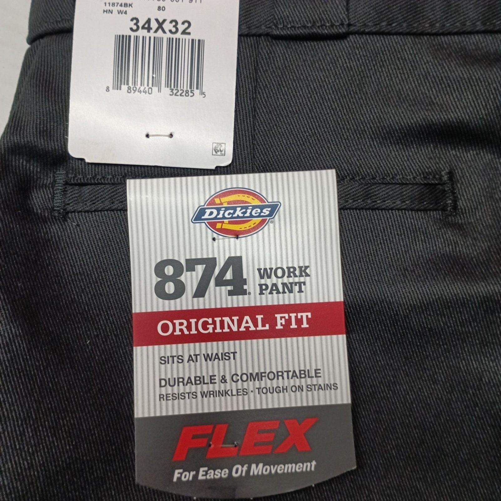 Dickies Dickies 874 Pants Men's Original Fit Work Pants 34x32 Black Size US 34 / EU 50 - 2 Thumbnail
