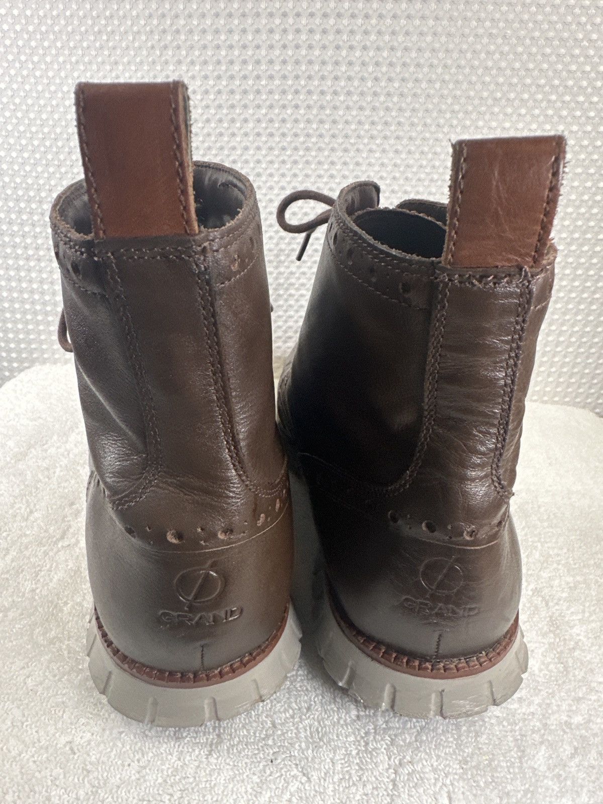 Cole Haan Cole Haan Wingtip Leather Water Resistant Brown Boots Size US 12 / EU 45 - 4 Thumbnail