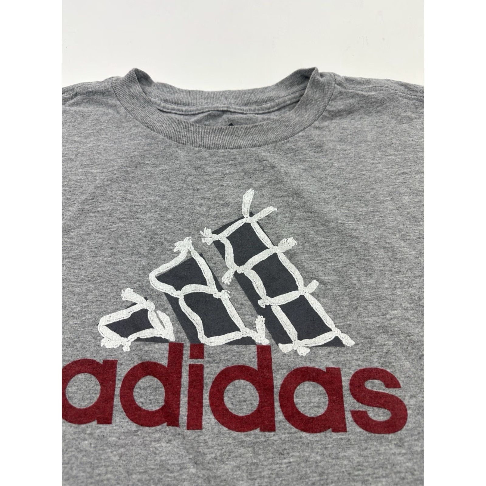 Adidas Adidas Shirt Mens XL Gray Soccer Futbol Tee Front Logo Short Sleeve Size US XL / EU 56 / 4 - 2 Thumbnail