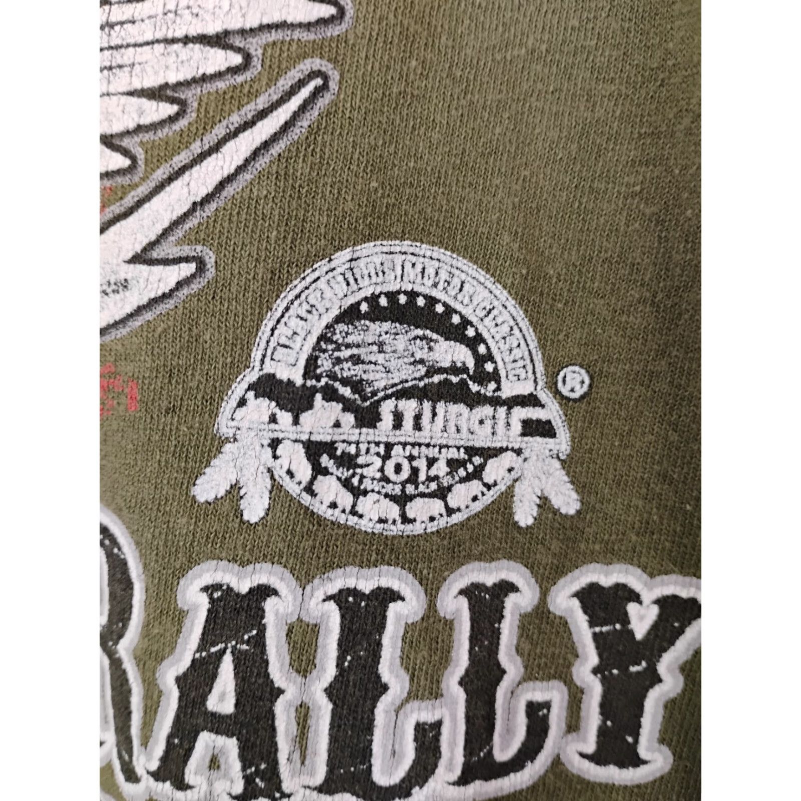 Anvil VINTAGE Sturgis 14th Annual Black Hills Biker Rally Distressed T Shirt READ Size US M / EU 48-50 / 2 - 7 Thumbnail