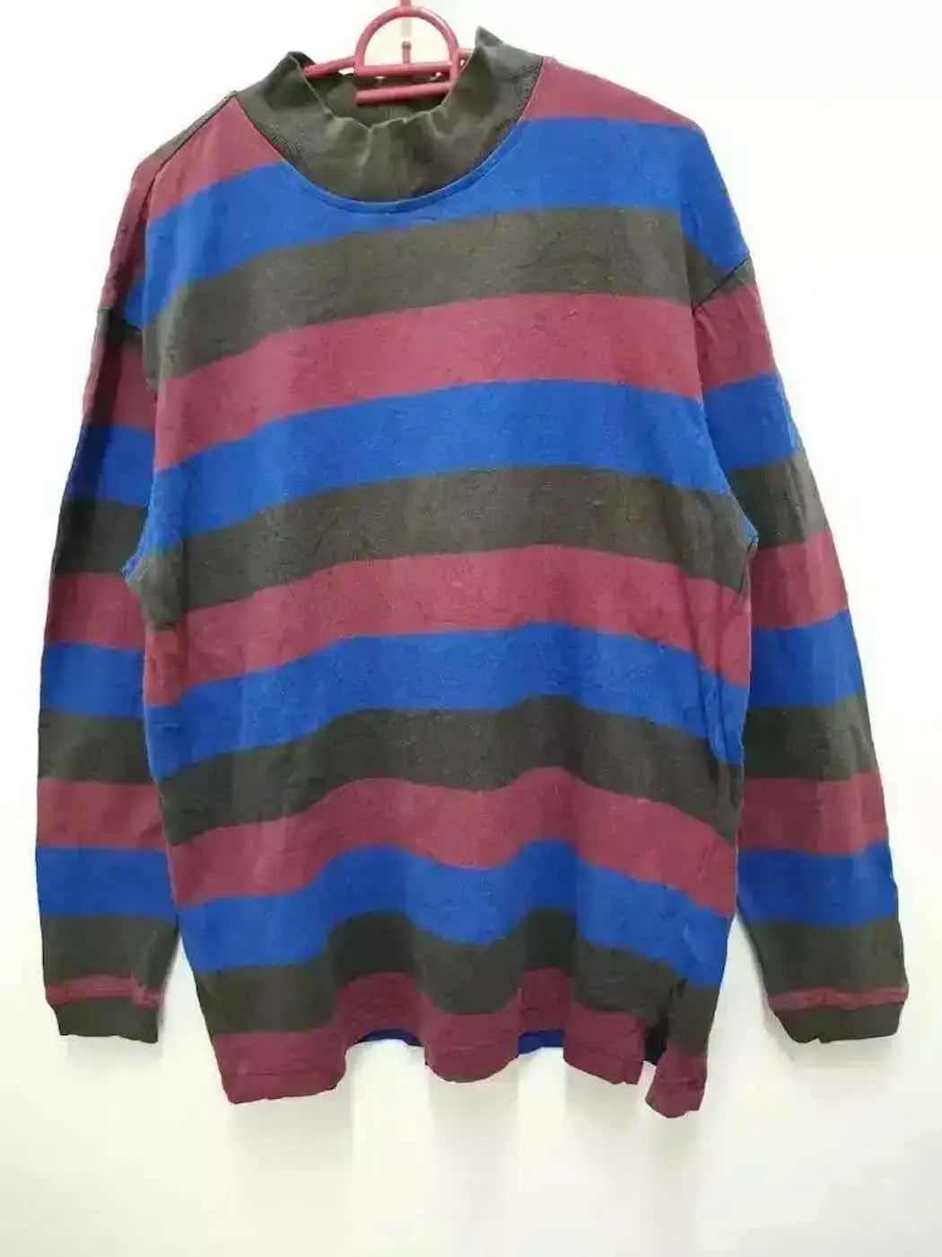 Vintage Vintage Life Tools Multicoloured Stripe Sweatshirt Size US L / EU 52-54 / 3 - 3 Thumbnail