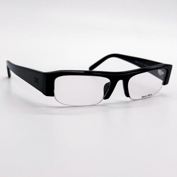 Miu Miu NEW MIU MIU EYEGLASSES MUB07S 16K08N BLACK WOMEN MU B07S SMU Size ONE SIZE - 8 Thumbnail