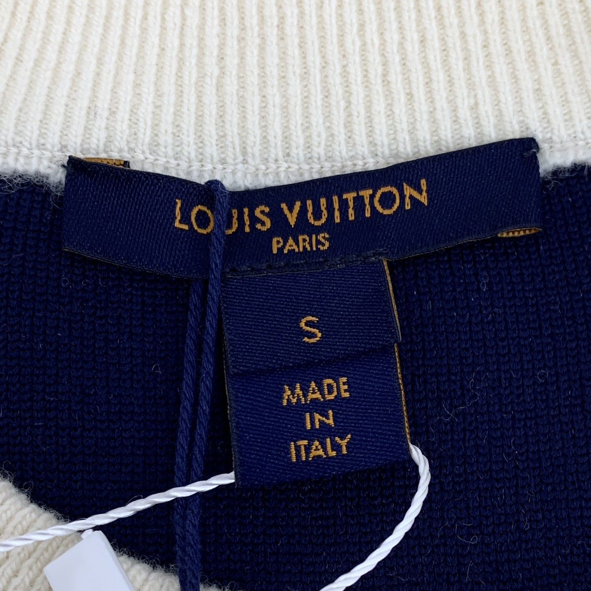 Louis Vuitton Louis Vuitton Color-block Logo Letter Wool Sweatshirt K26WX Size S / US 4 / IT 40 - 6 Thumbnail