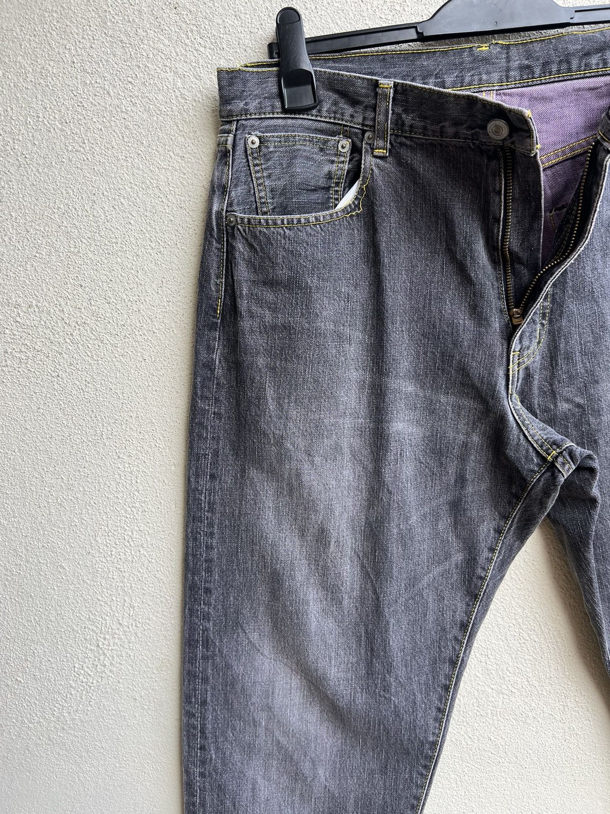 Swagger Vintage Swagger Japan Fade Black Denim Selvedge Jeans Size US 34 / EU 50 - 8 Thumbnail