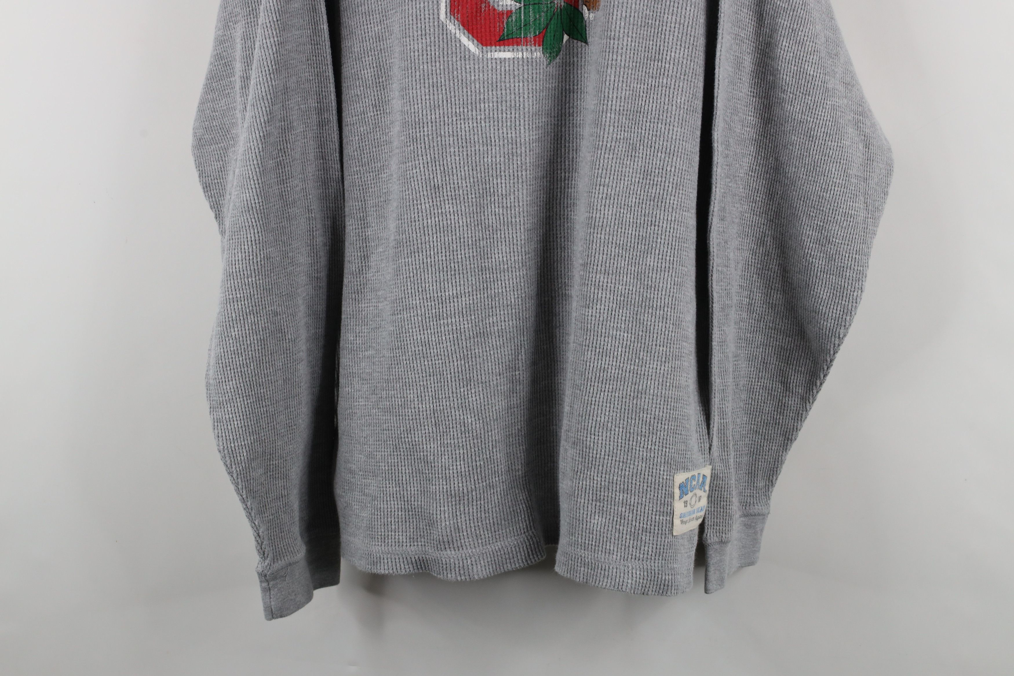 Vintage Vintage Ohio State University Thermal Waffle Knit T-Shirt Size US XL / EU 56 / 4 - 3 Thumbnail