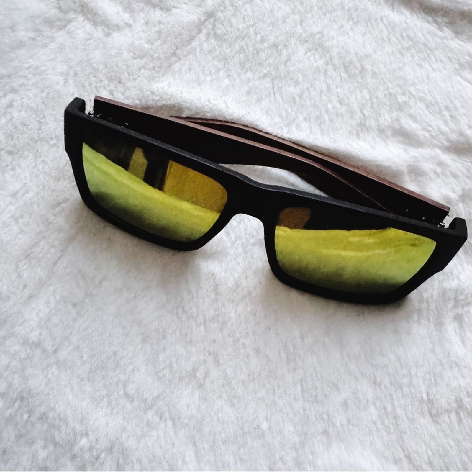 Other Jensen Orange & Dark Wood Sunglasses Size ONE SIZE - 4 Thumbnail